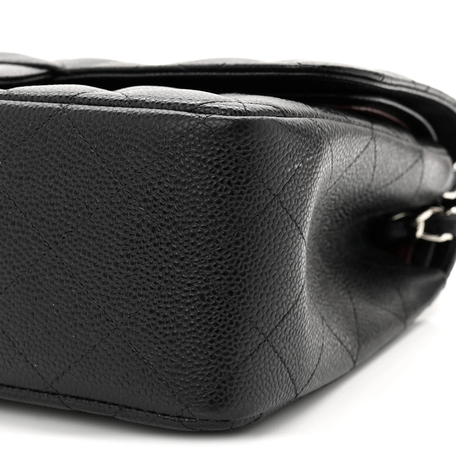 Caviar Quilted Jumbo Double Flap Black - Image 10