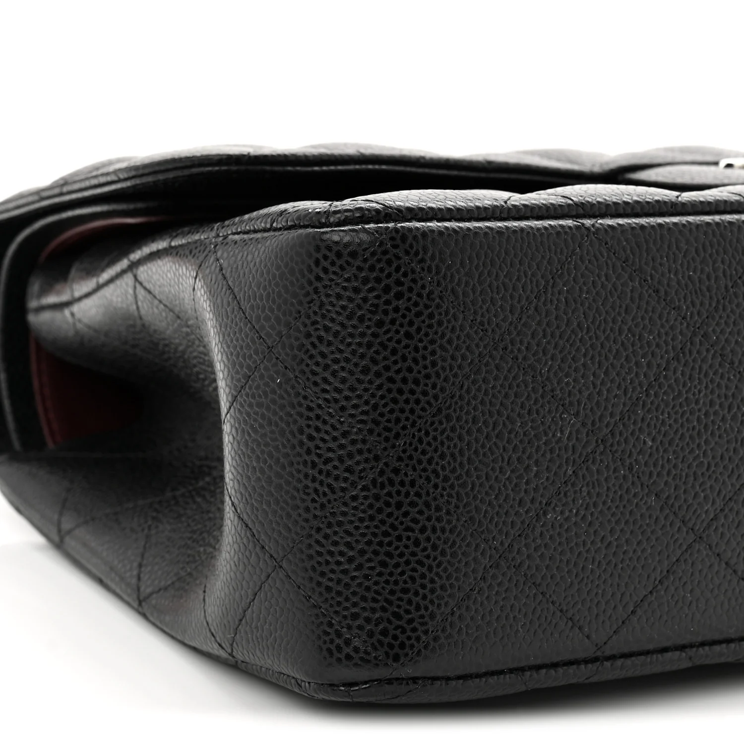 Caviar Quilted Jumbo Double Flap Black - Image 9