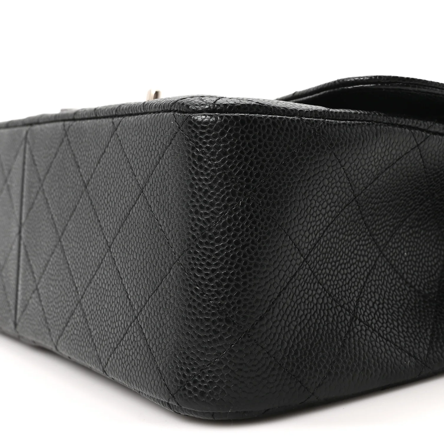 Caviar Quilted Jumbo Double Flap Black - Image 10