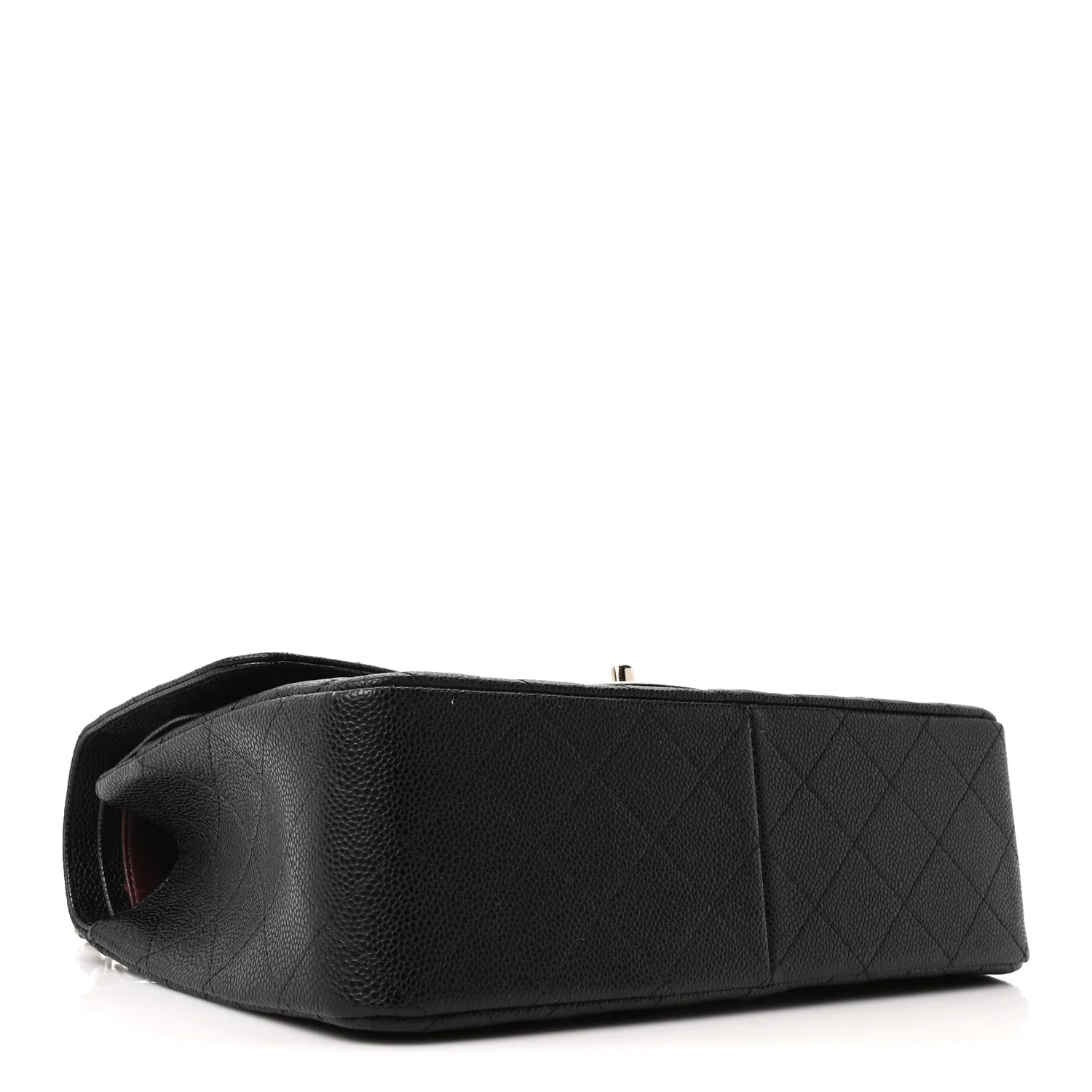 Caviar Quilted Jumbo Double Flap Black - Image 4
