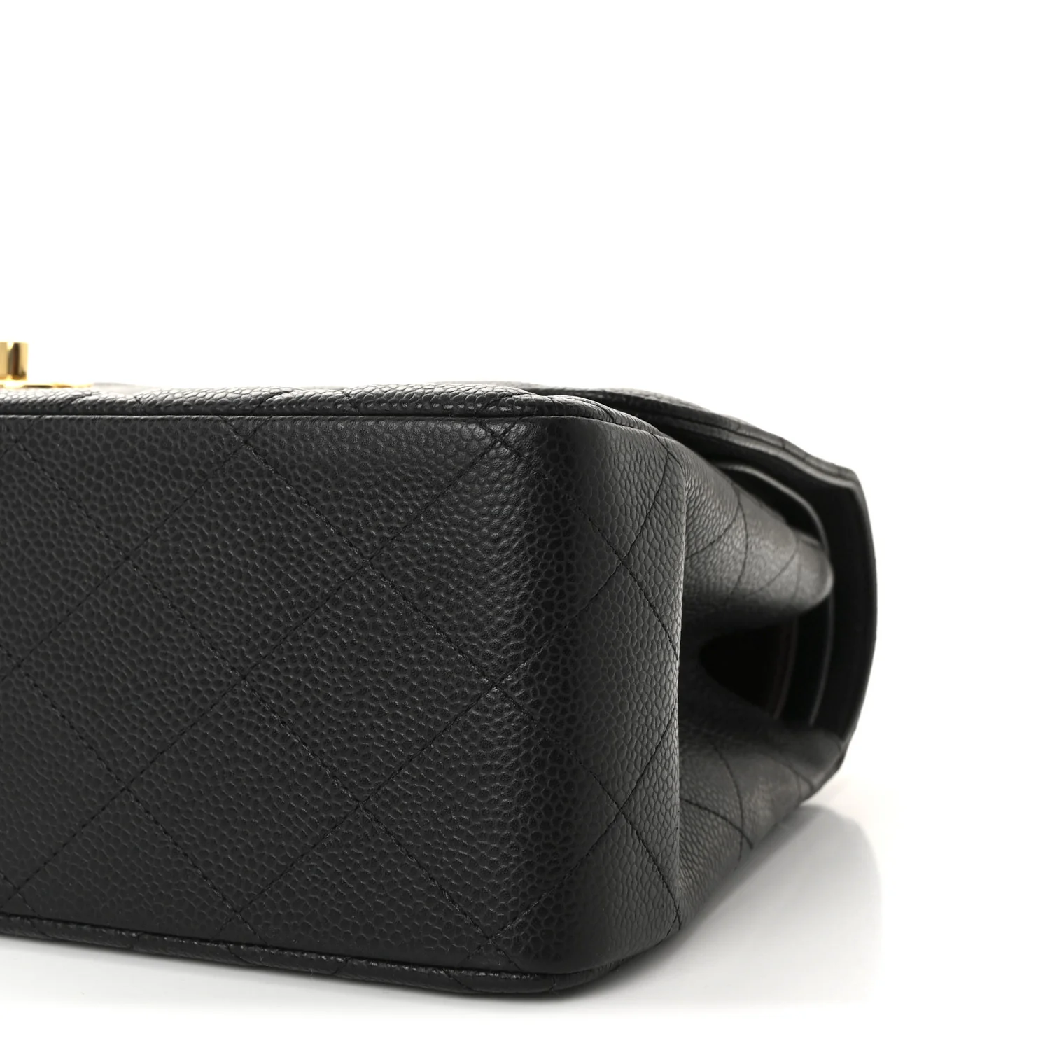 Caviar Quilted Jumbo Double Flap Black - Image 10