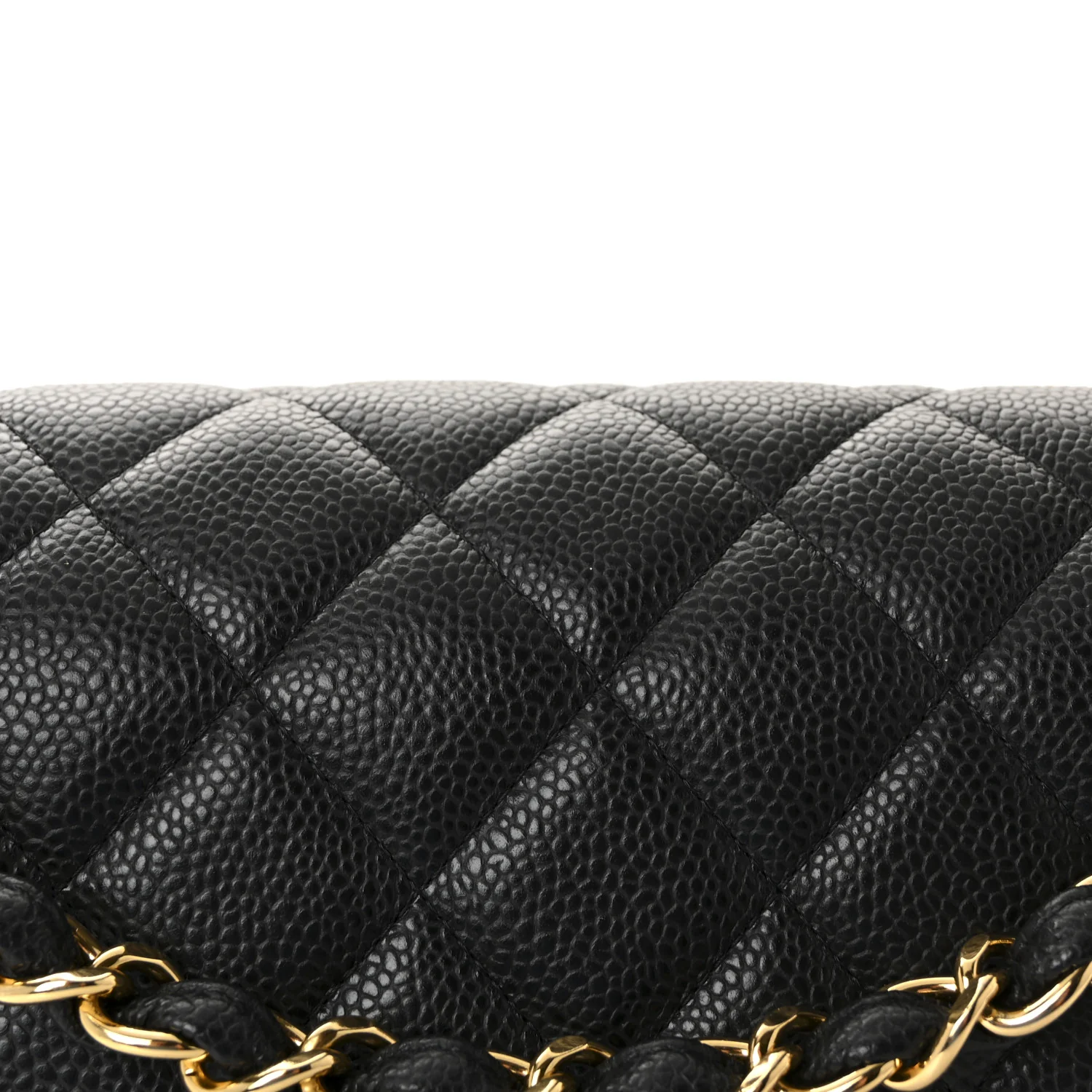 Caviar Quilted Jumbo Double Flap Black - Image 8