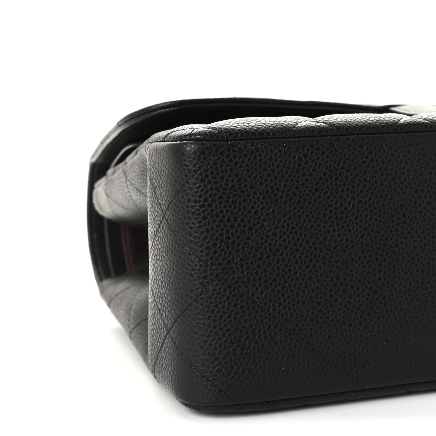 Caviar Quilted Jumbo Double Flap Black - Image 9