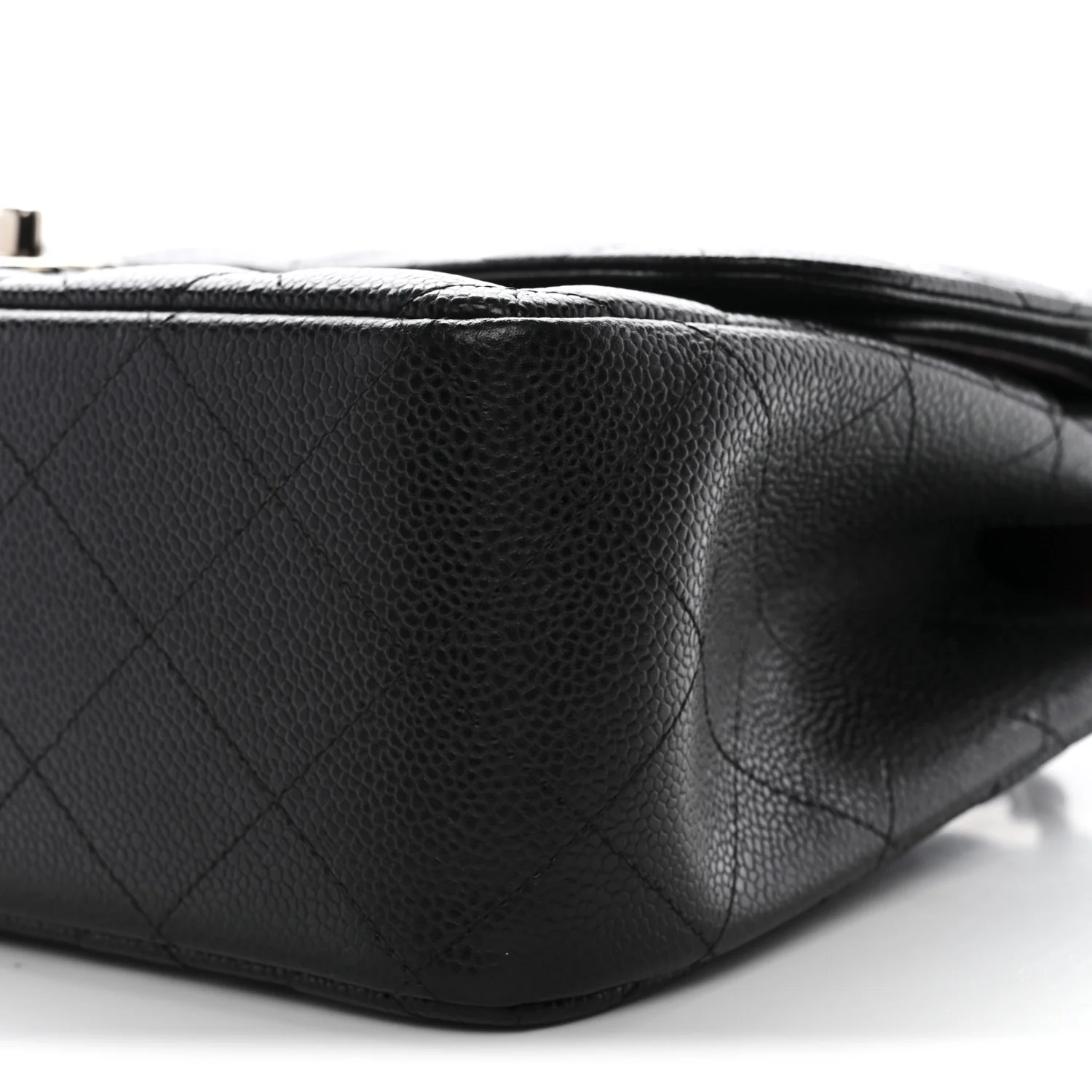 Caviar Quilted Jumbo Double Flap Black - Image 11