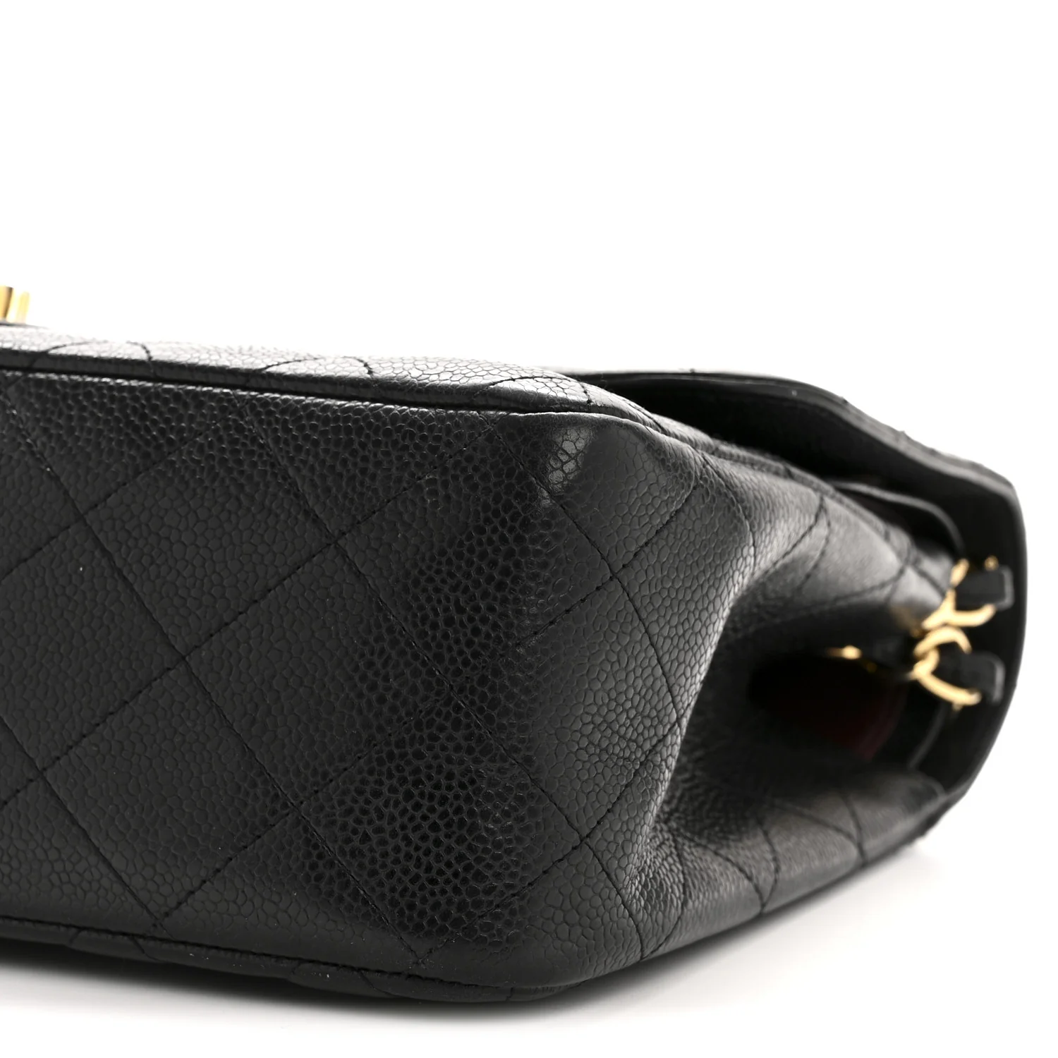 Caviar Quilted Jumbo Double Flap Black - Image 10