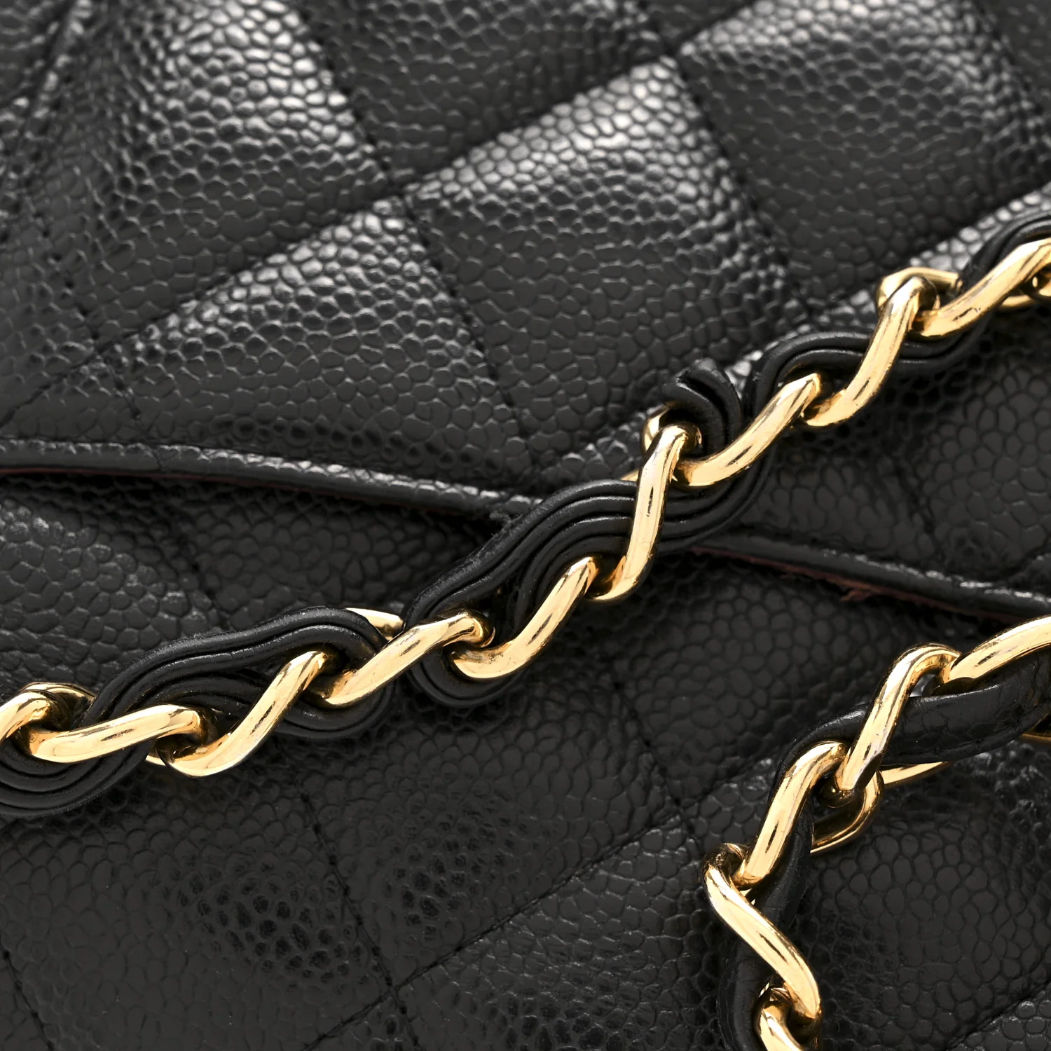 Caviar Quilted Jumbo Double Flap Black - Image 14