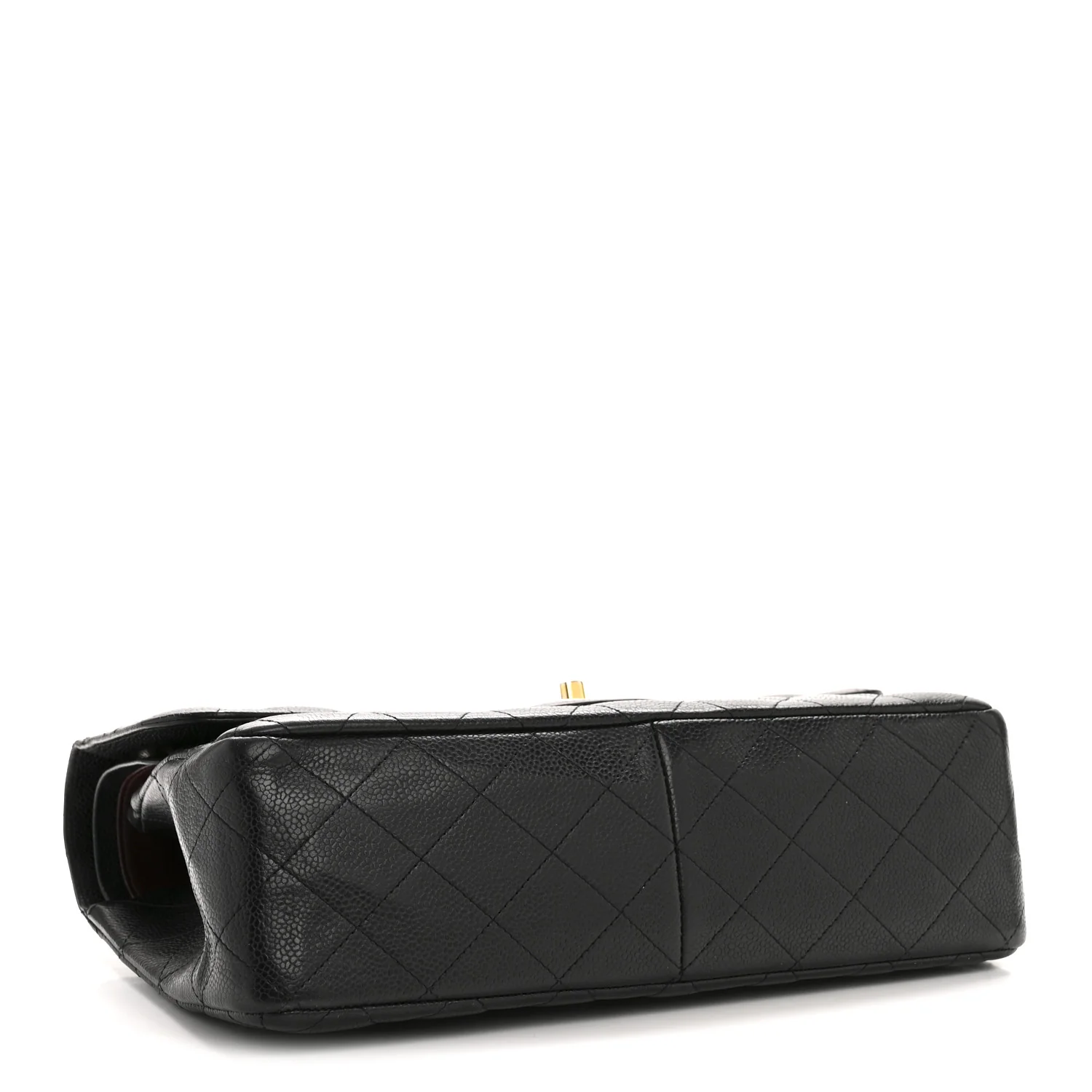 Caviar Quilted Jumbo Double Flap Black - Image 4