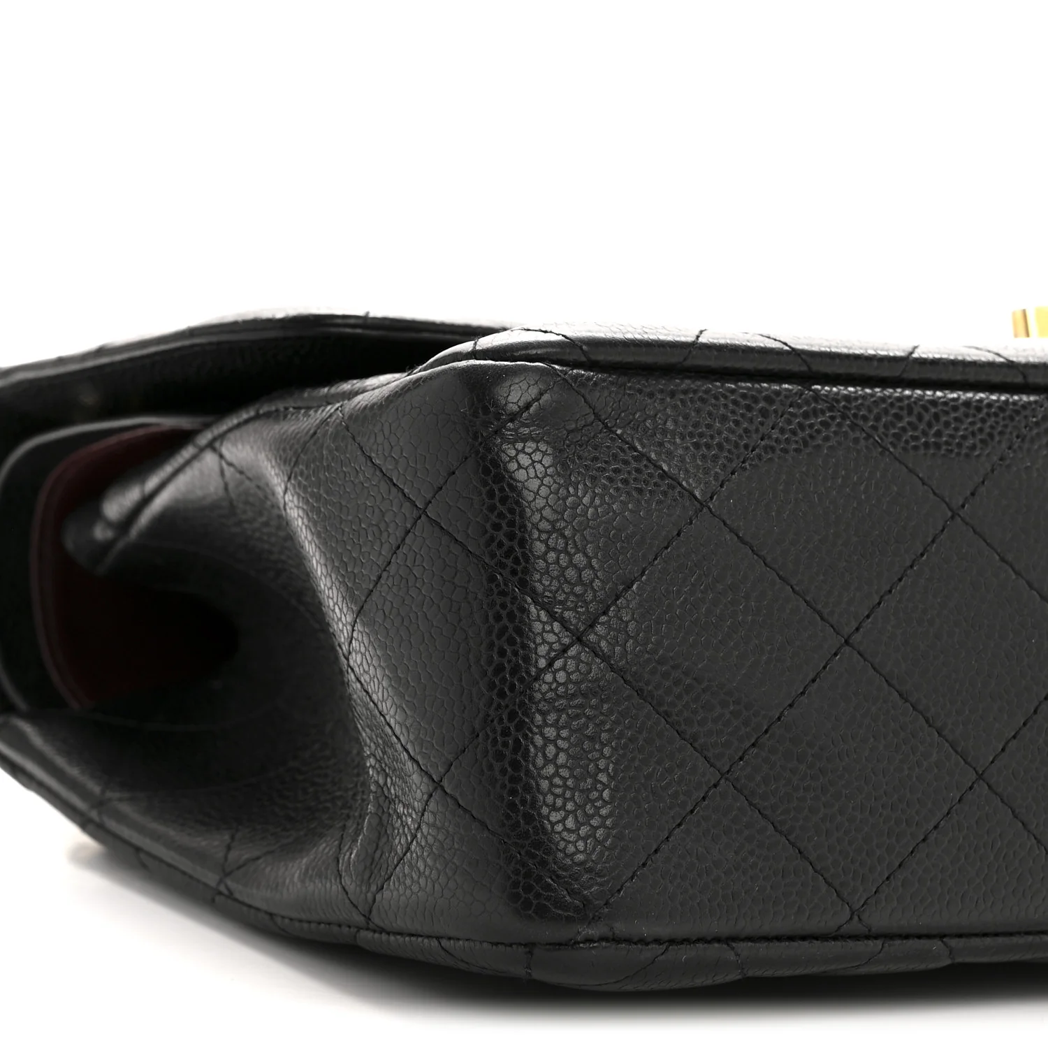 Caviar Quilted Jumbo Double Flap Black - Image 9