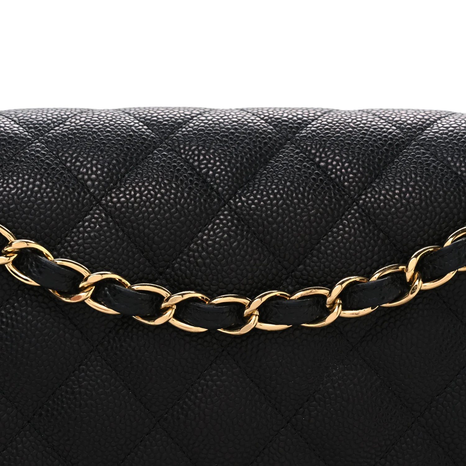 Caviar Quilted Jumbo Double Flap Black - Image 8