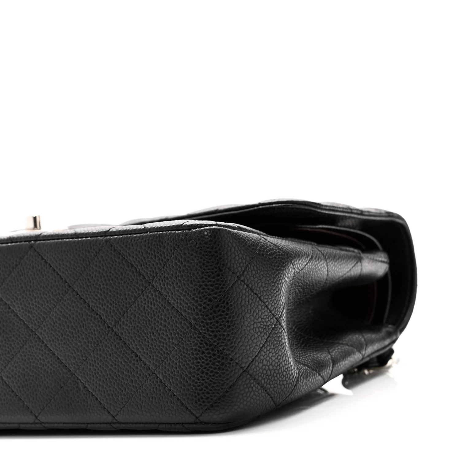 Caviar Quilted Jumbo Double Flap Black - Image 10