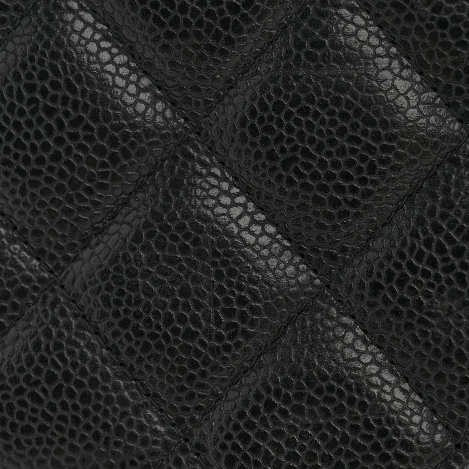 Caviar Quilted Jumbo Double Flap Black - Image 12