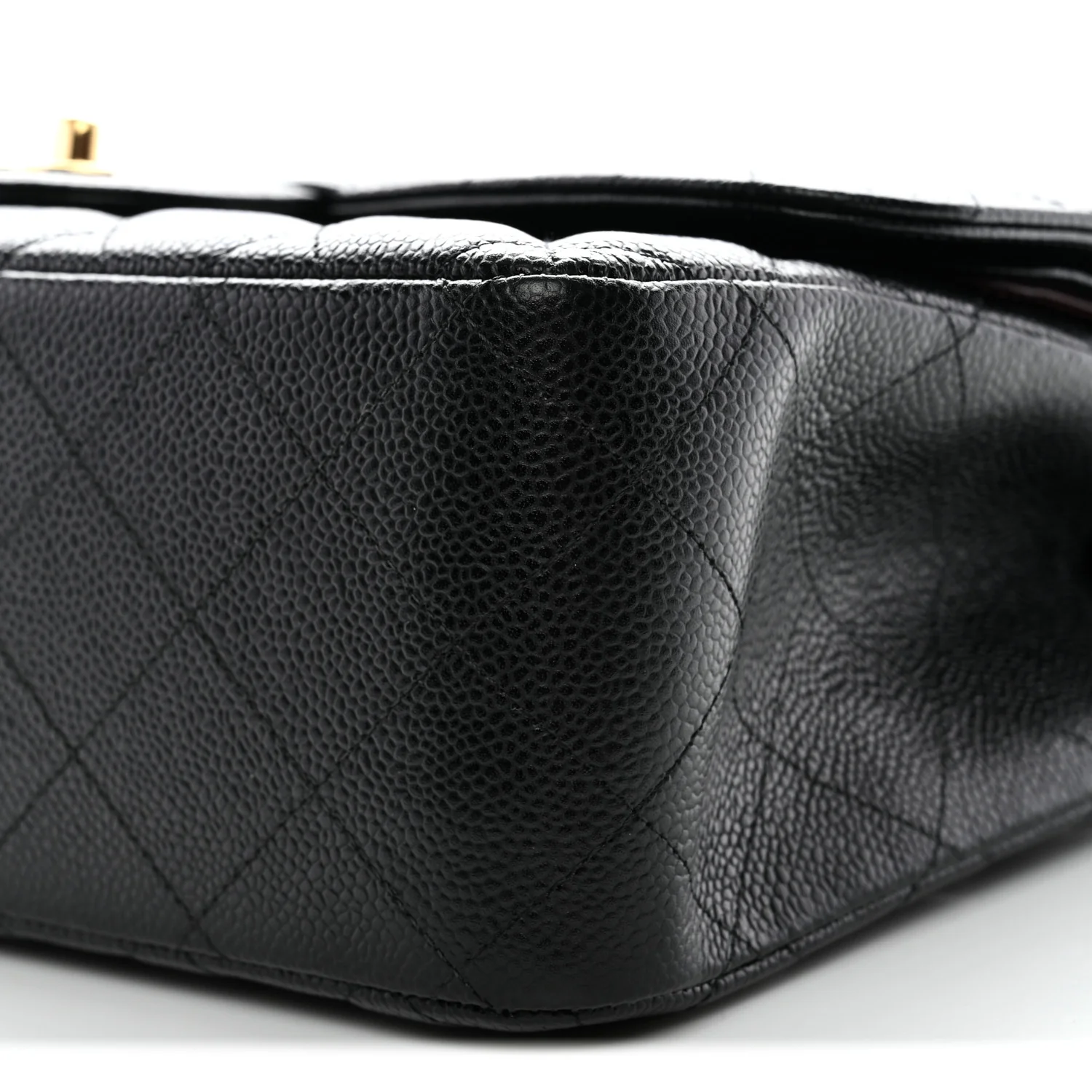 Caviar Quilted Jumbo Double Flap Black - Image 10
