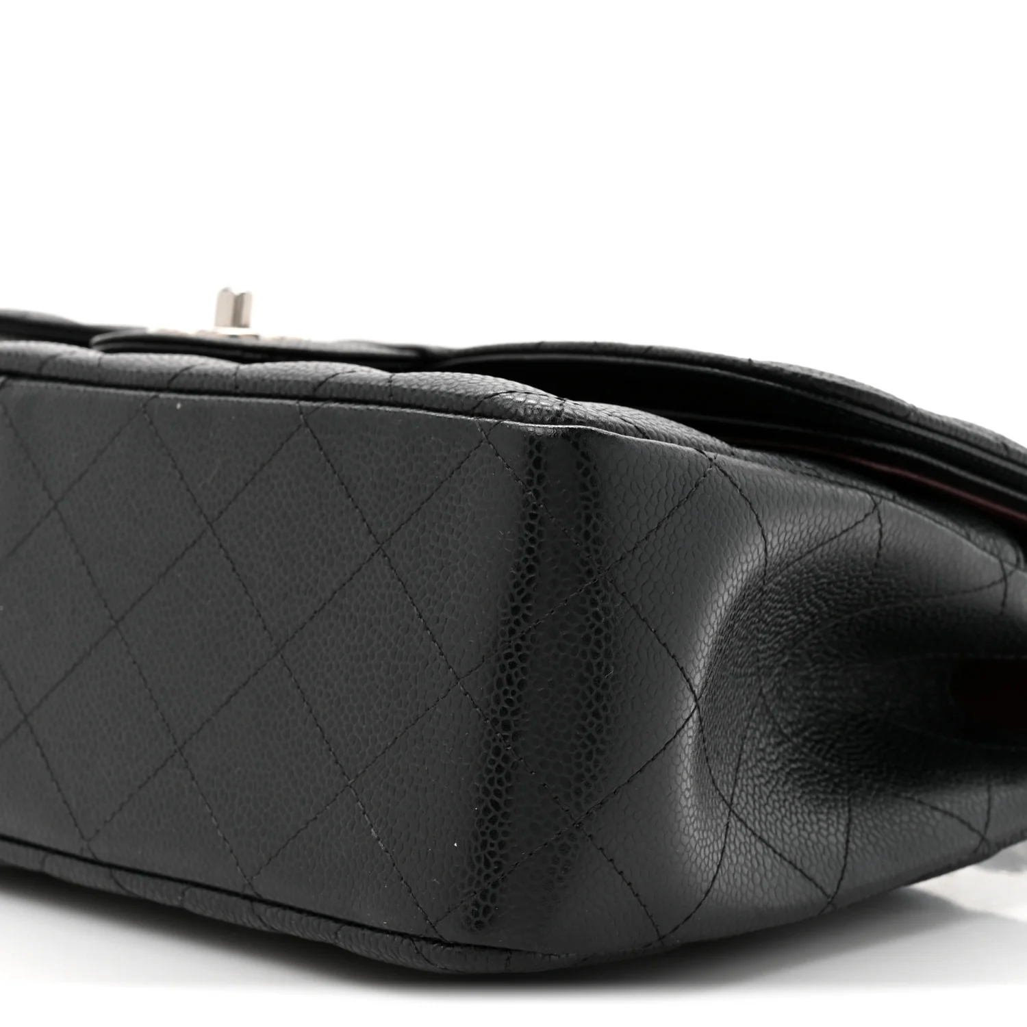 Caviar Quilted Jumbo Double Flap Black - Image 10