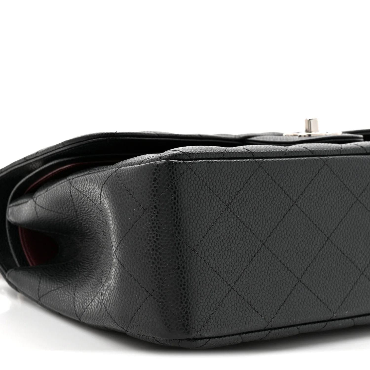 Caviar Quilted Jumbo Double Flap Black - Image 9