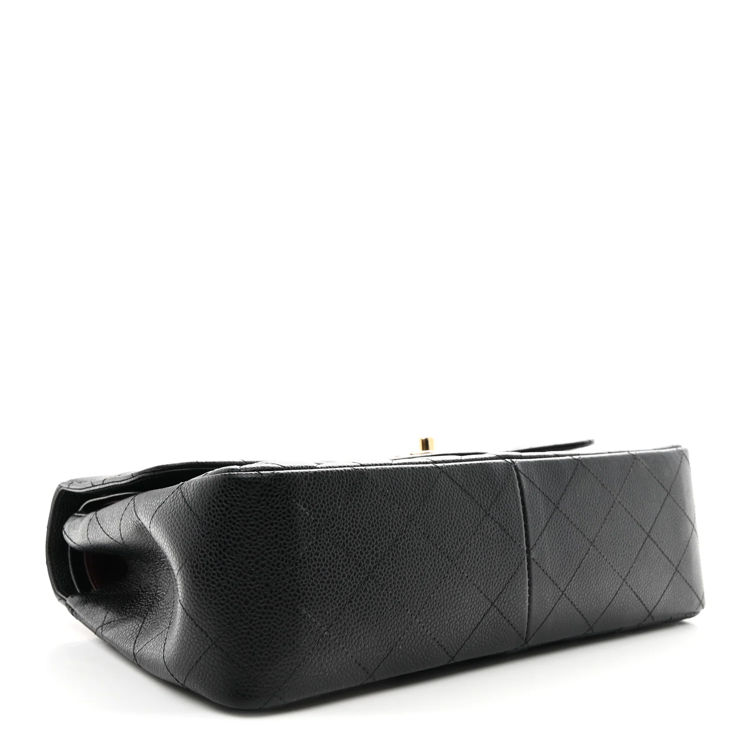 Caviar Quilted Jumbo Double Flap Black - Image 6