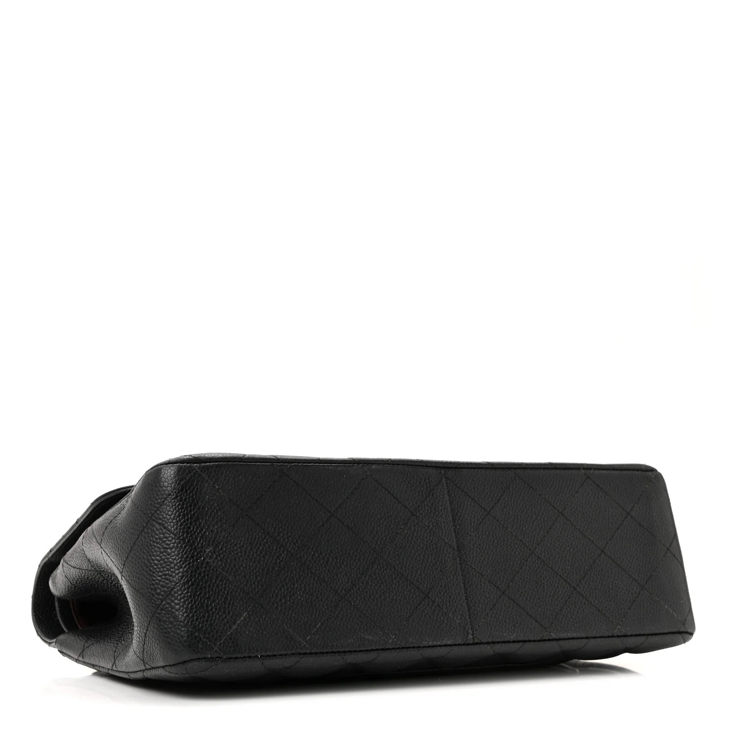 Caviar Quilted Jumbo Double Flap Black - Image 10