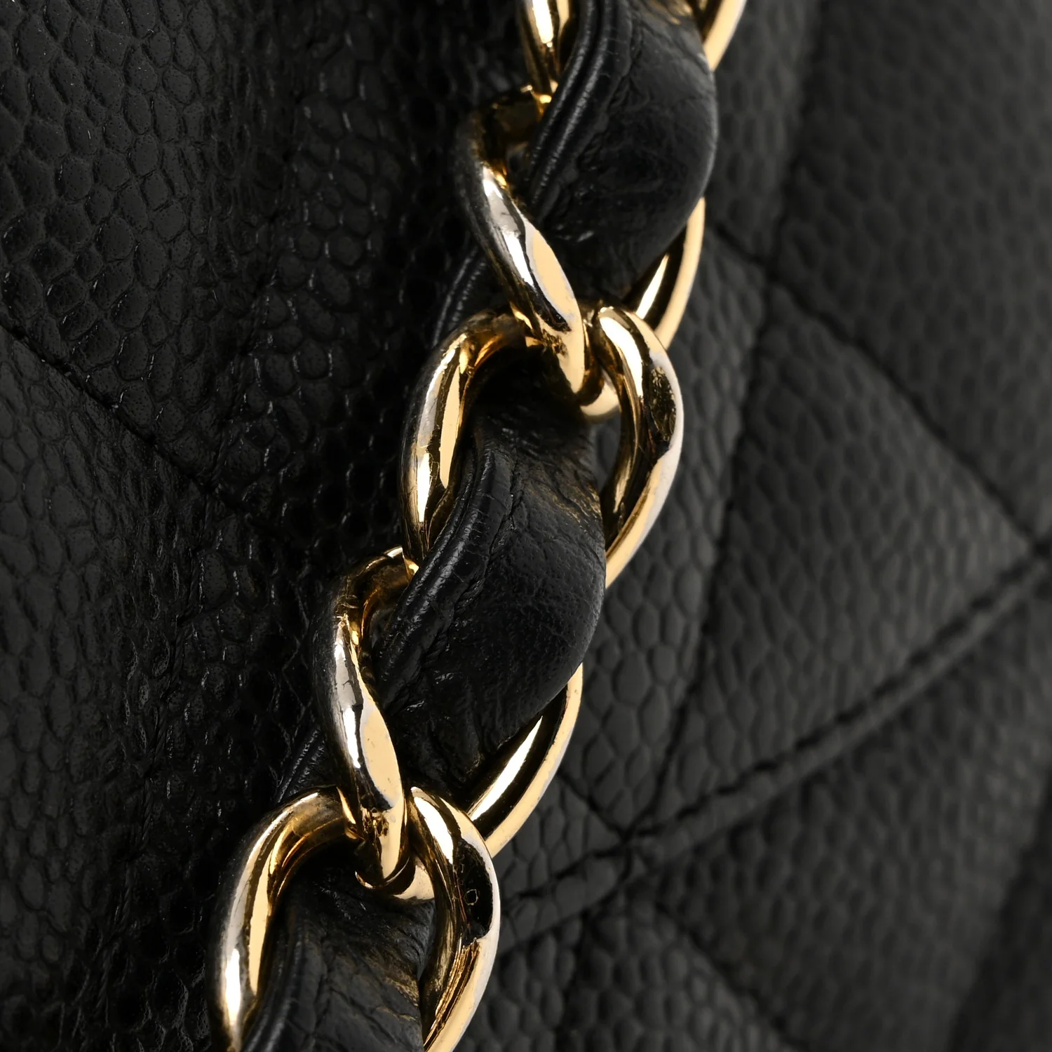 Caviar Quilted Jumbo Double Flap Black - Image 38