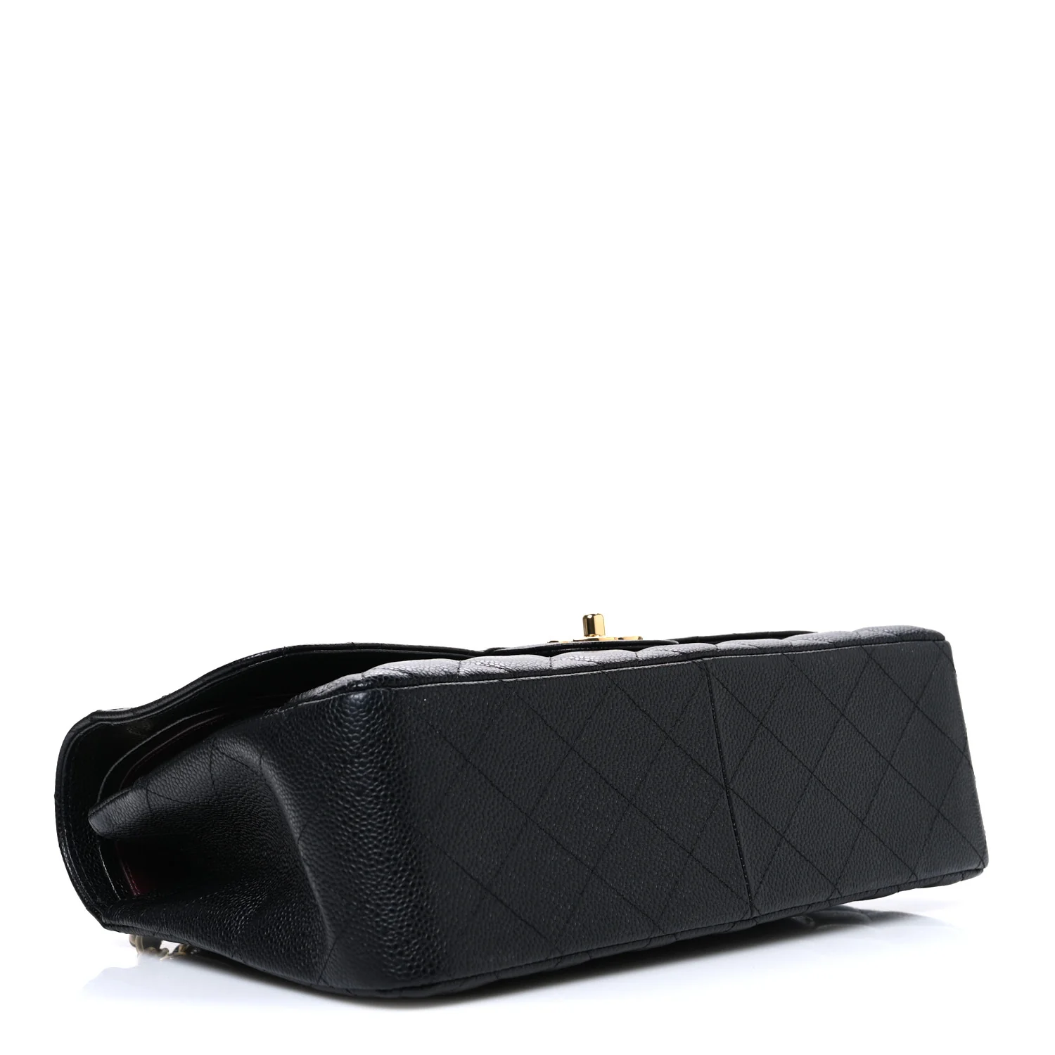 Caviar Quilted Jumbo Double Flap Black - Image 4