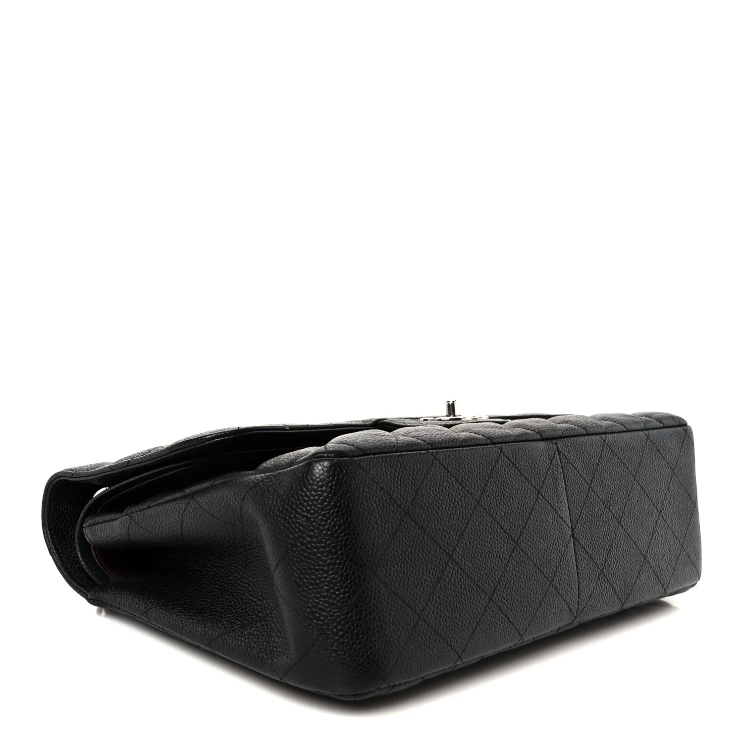 Caviar Quilted Jumbo Double Flap Black - Image 4