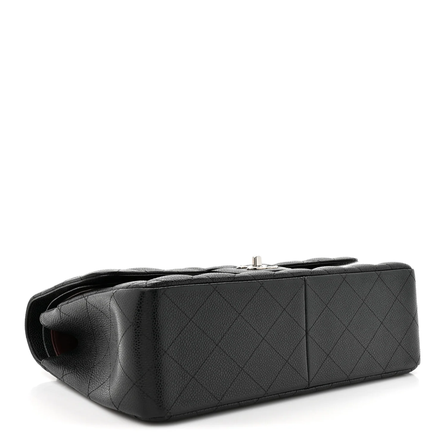 Caviar Quilted Jumbo Double Flap Black - Image 4