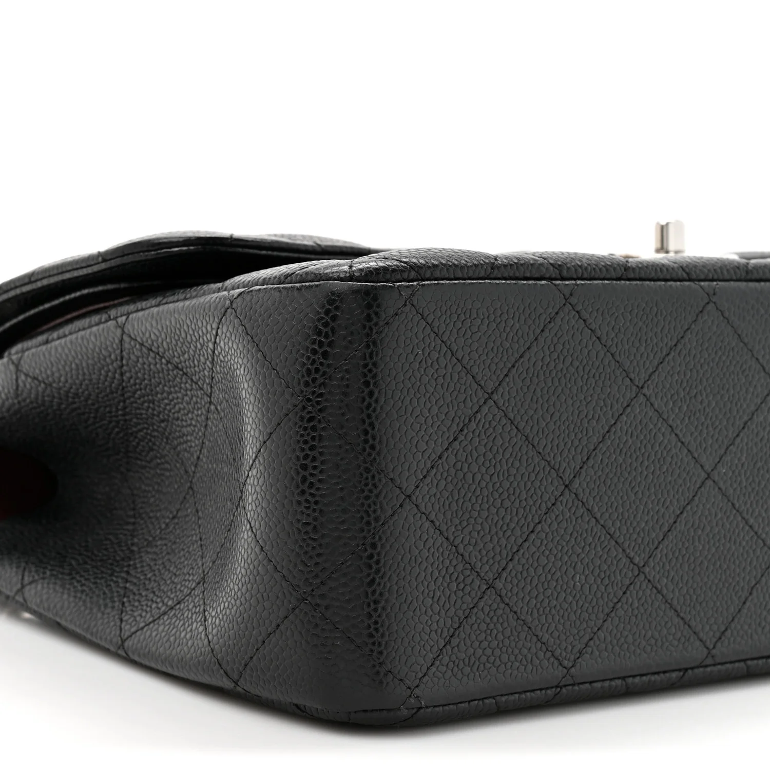Caviar Quilted Jumbo Double Flap Black - Image 9