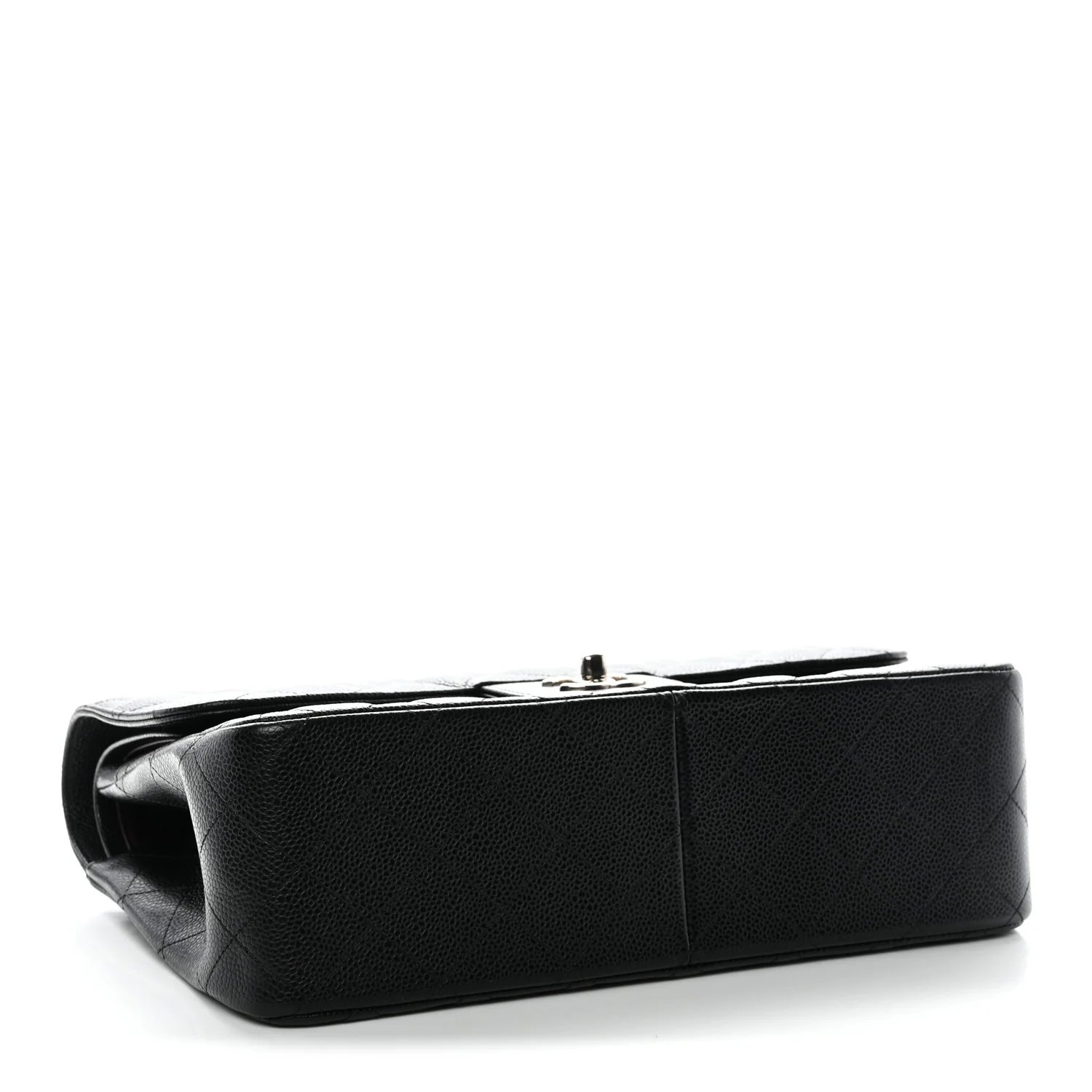 Caviar Quilted Jumbo Double Flap Black - Image 10