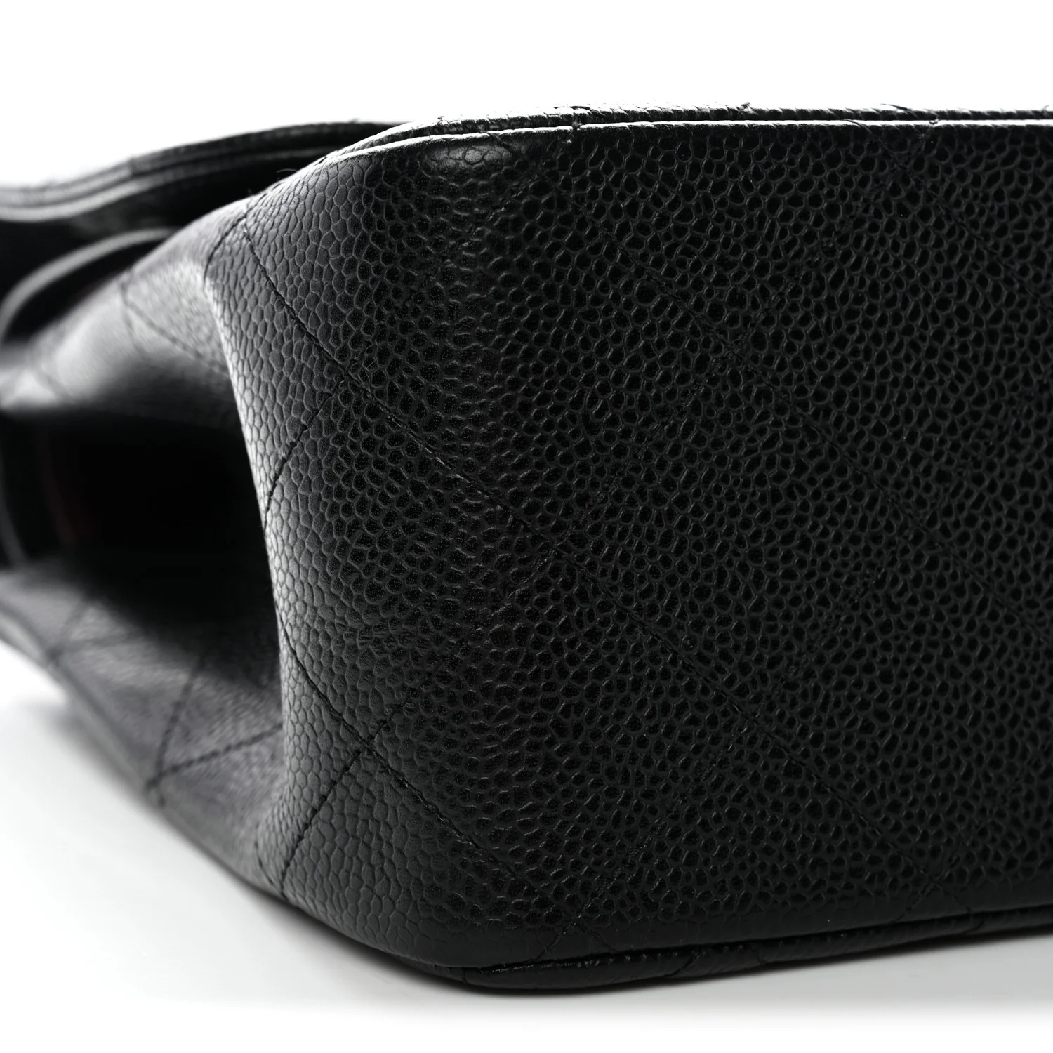 Caviar Quilted Jumbo Double Flap Black - Image 23