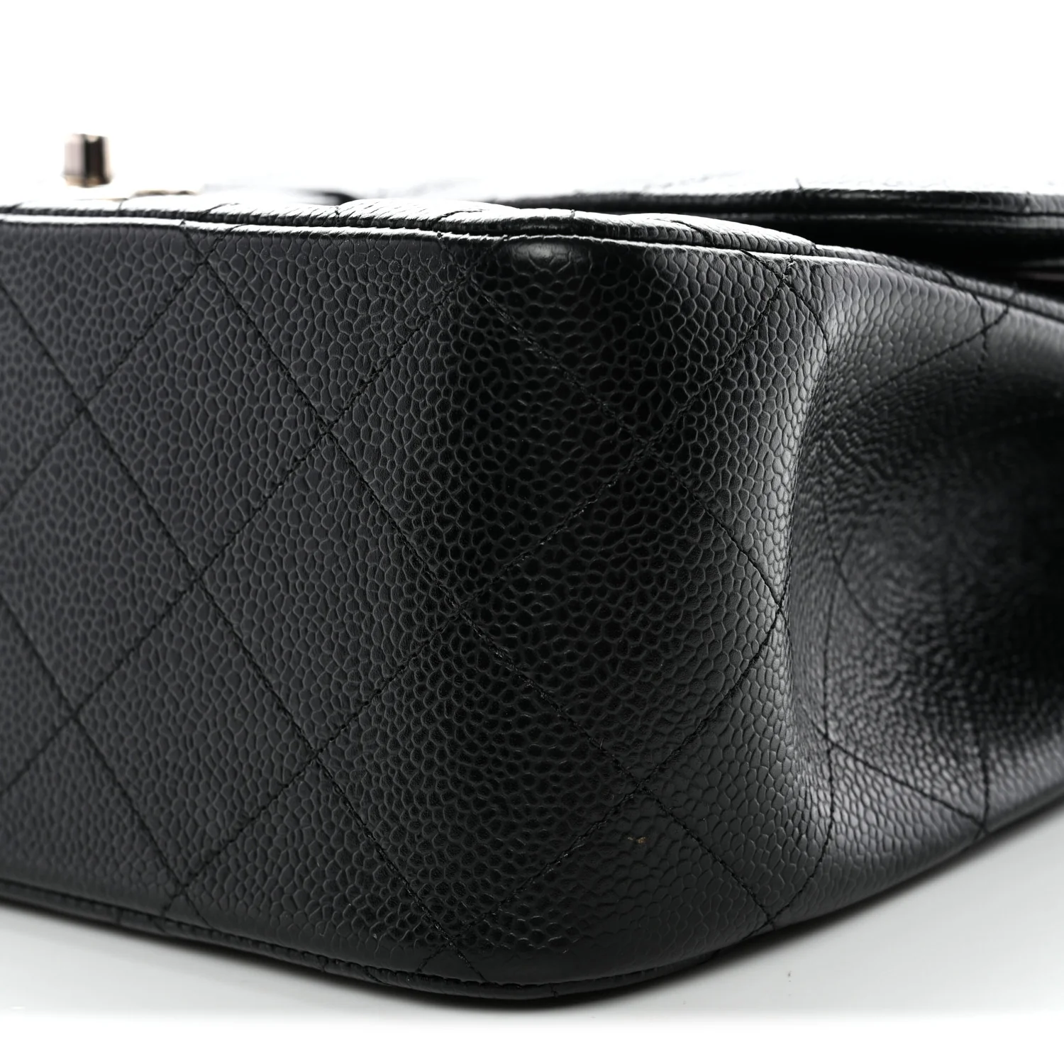 Caviar Quilted Jumbo Double Flap Black - Image 27