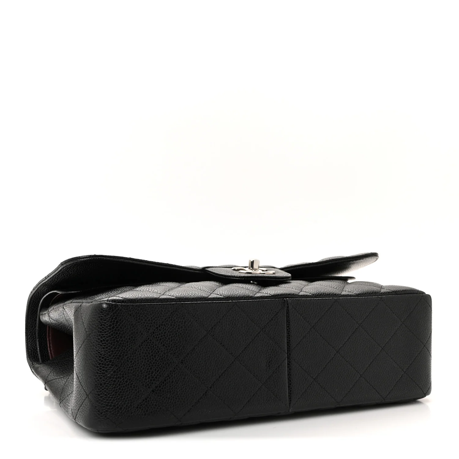 Caviar Quilted Jumbo Double Flap Black - Image 4