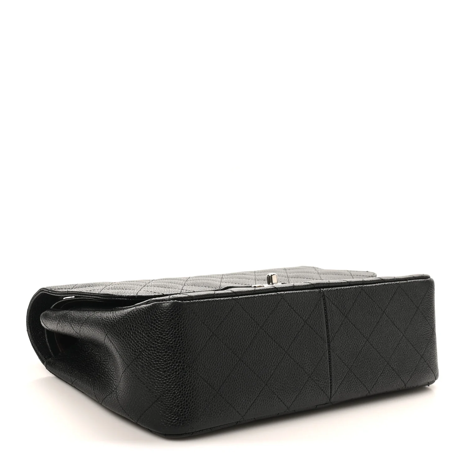 Caviar Quilted Jumbo Double Flap Black - Image 4