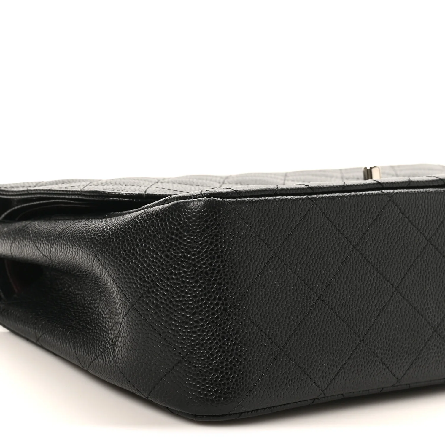 Caviar Quilted Jumbo Double Flap Black - Image 9