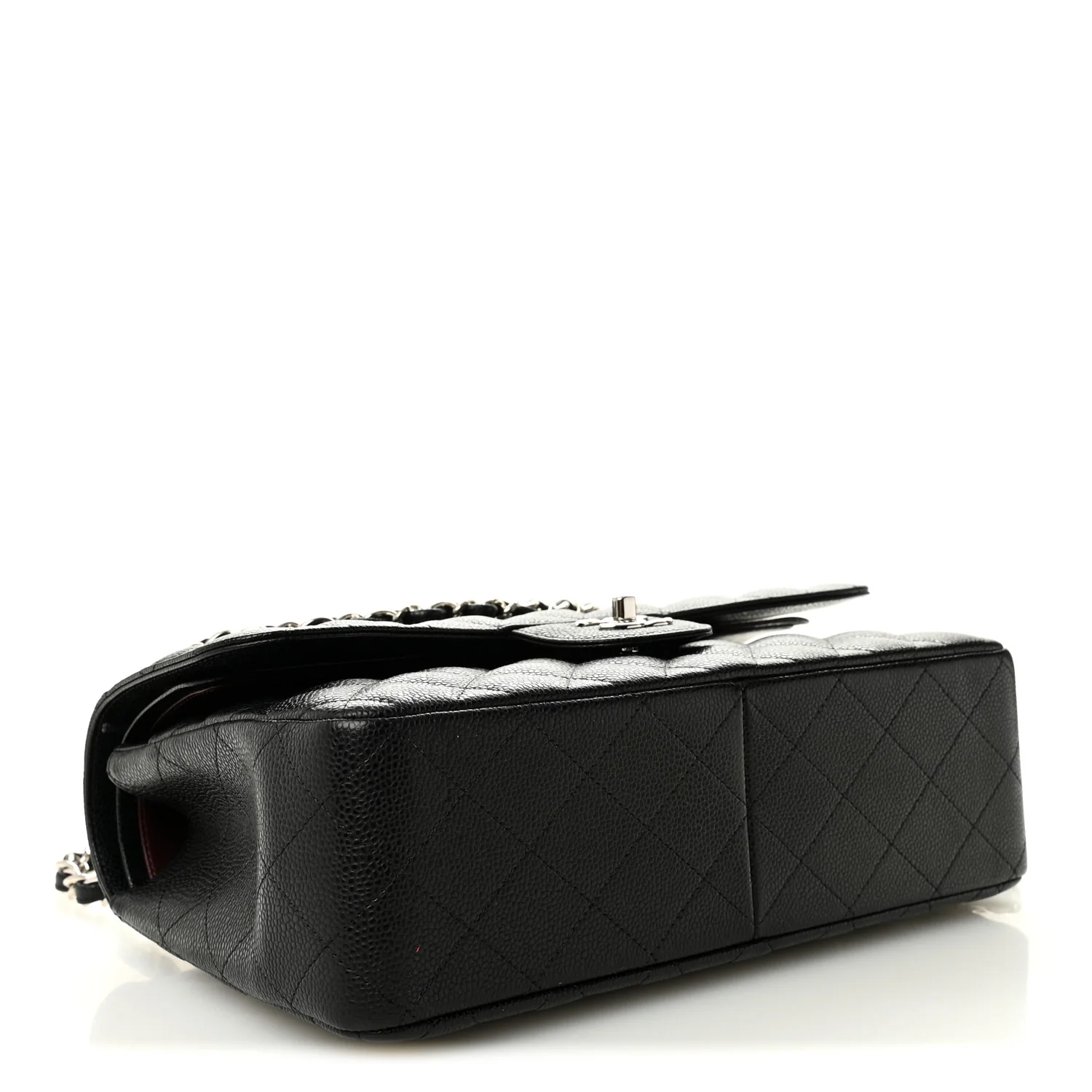 Caviar Quilted Jumbo Double Flap Black - Image 4