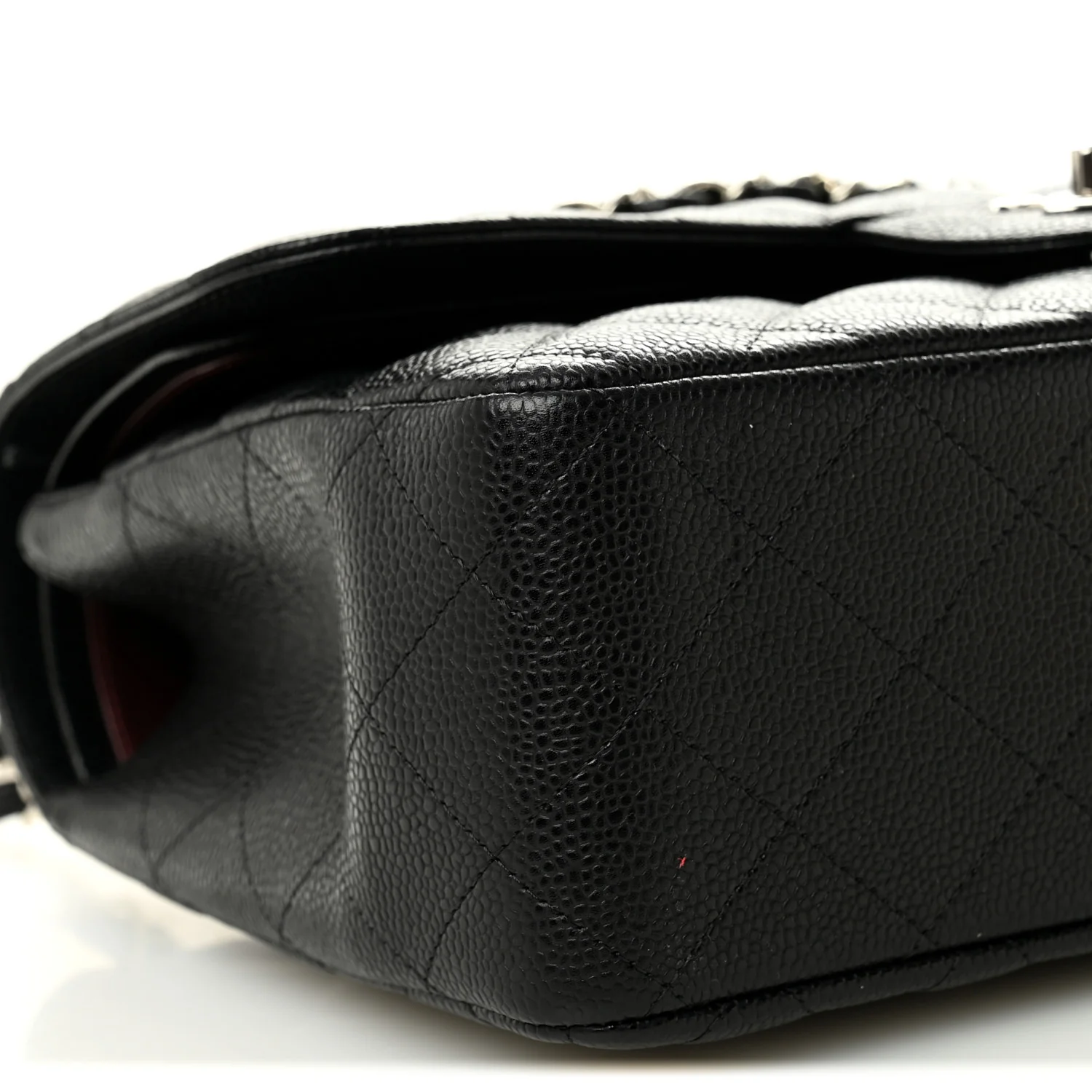 Caviar Quilted Jumbo Double Flap Black - Image 9