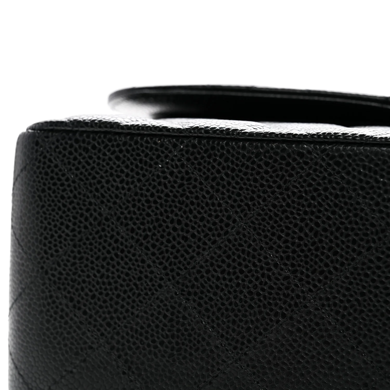 Caviar Quilted Jumbo Double Flap Black - Image 11