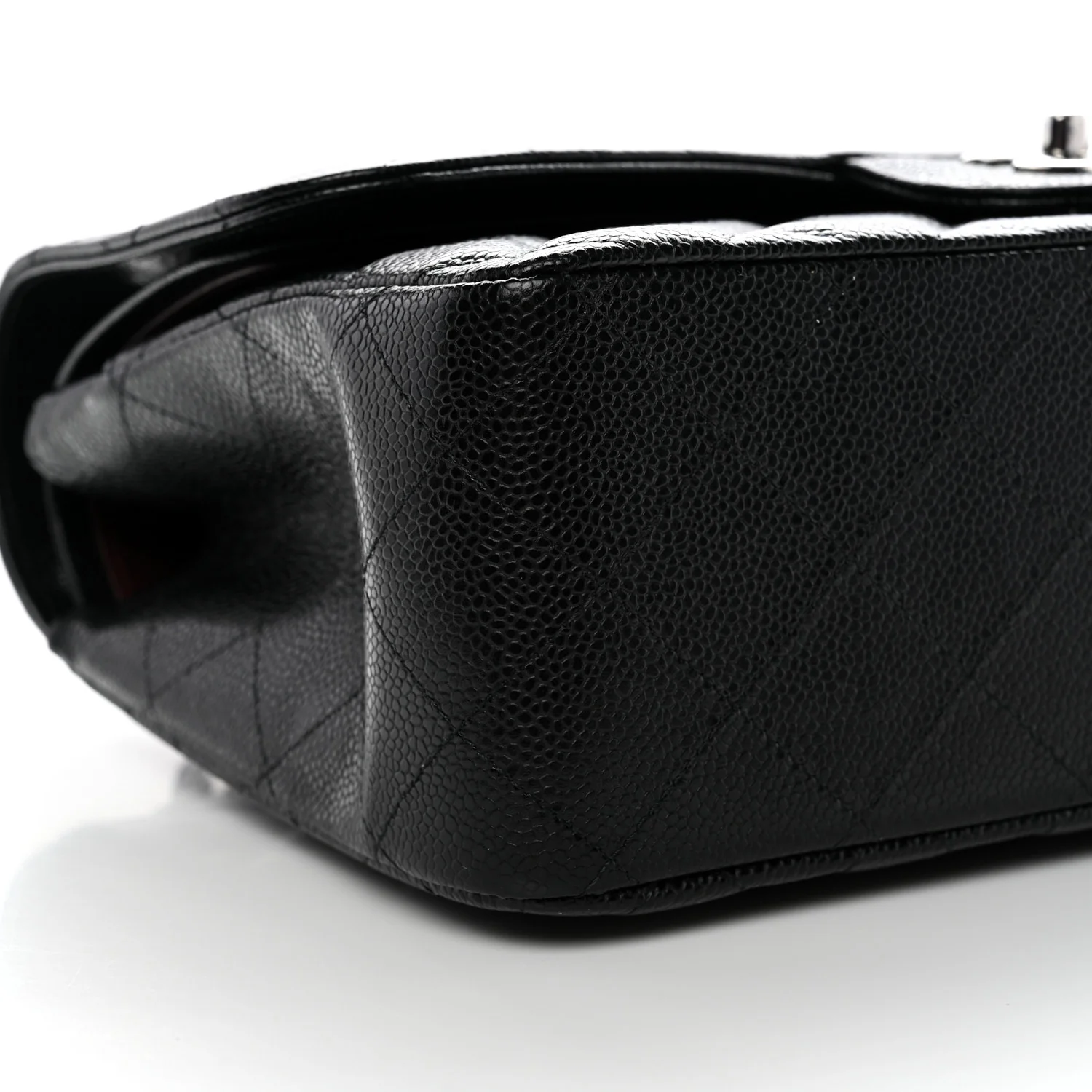 Caviar Quilted Jumbo Double Flap Black - Image 9