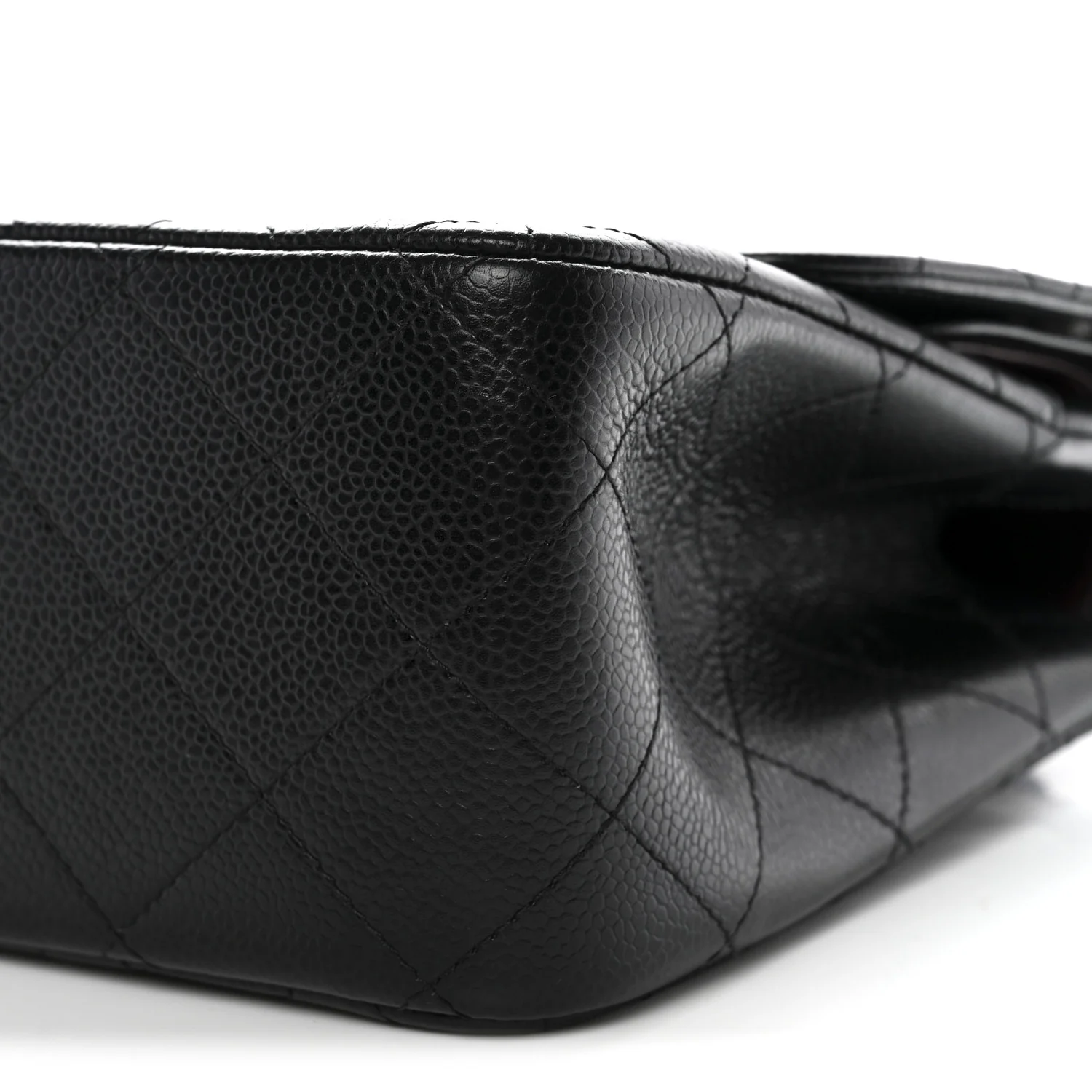 Caviar Quilted Jumbo Double Flap Black - Image 10