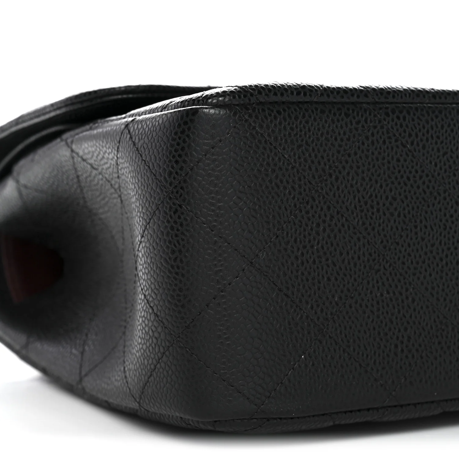 Caviar Quilted Jumbo Double Flap Black - Image 8