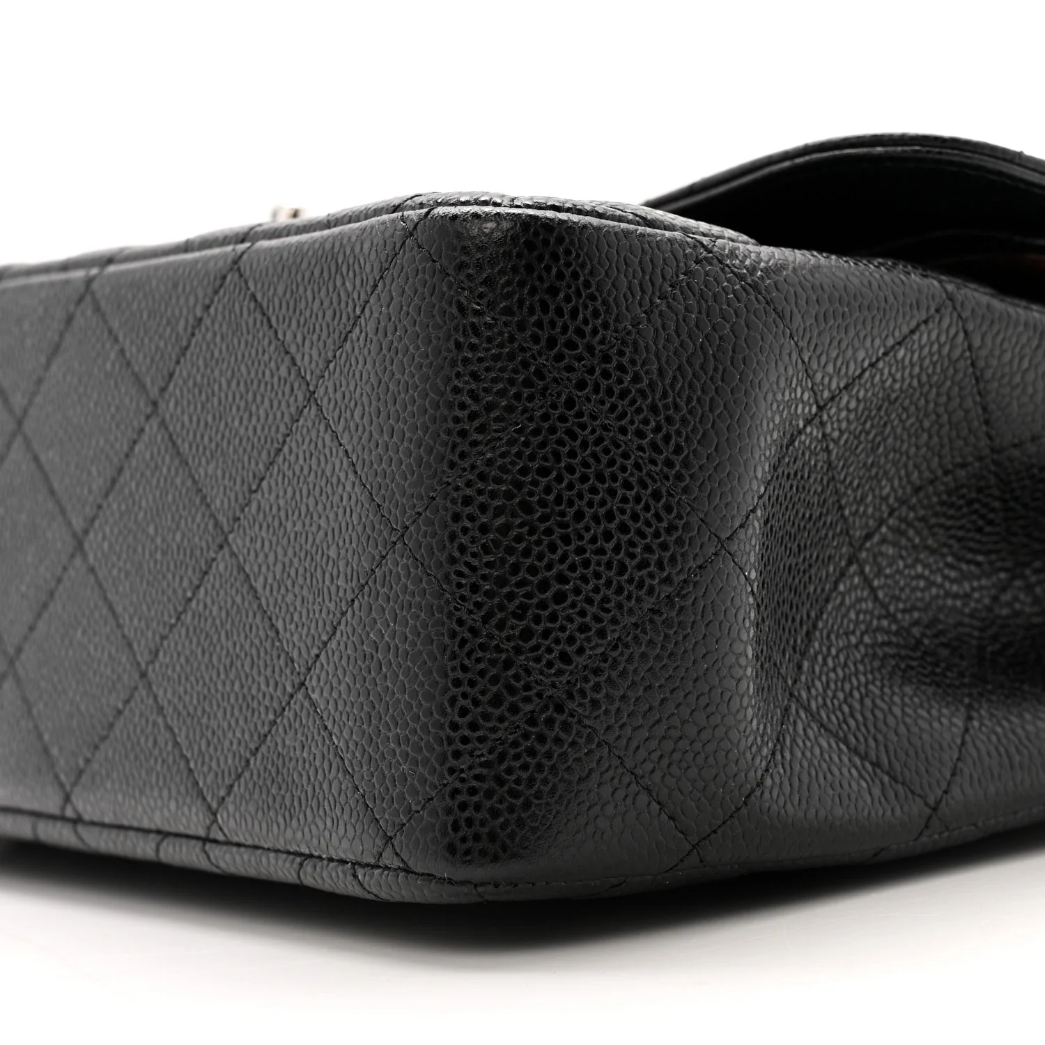 Caviar Quilted Jumbo Double Flap Black - Image 10