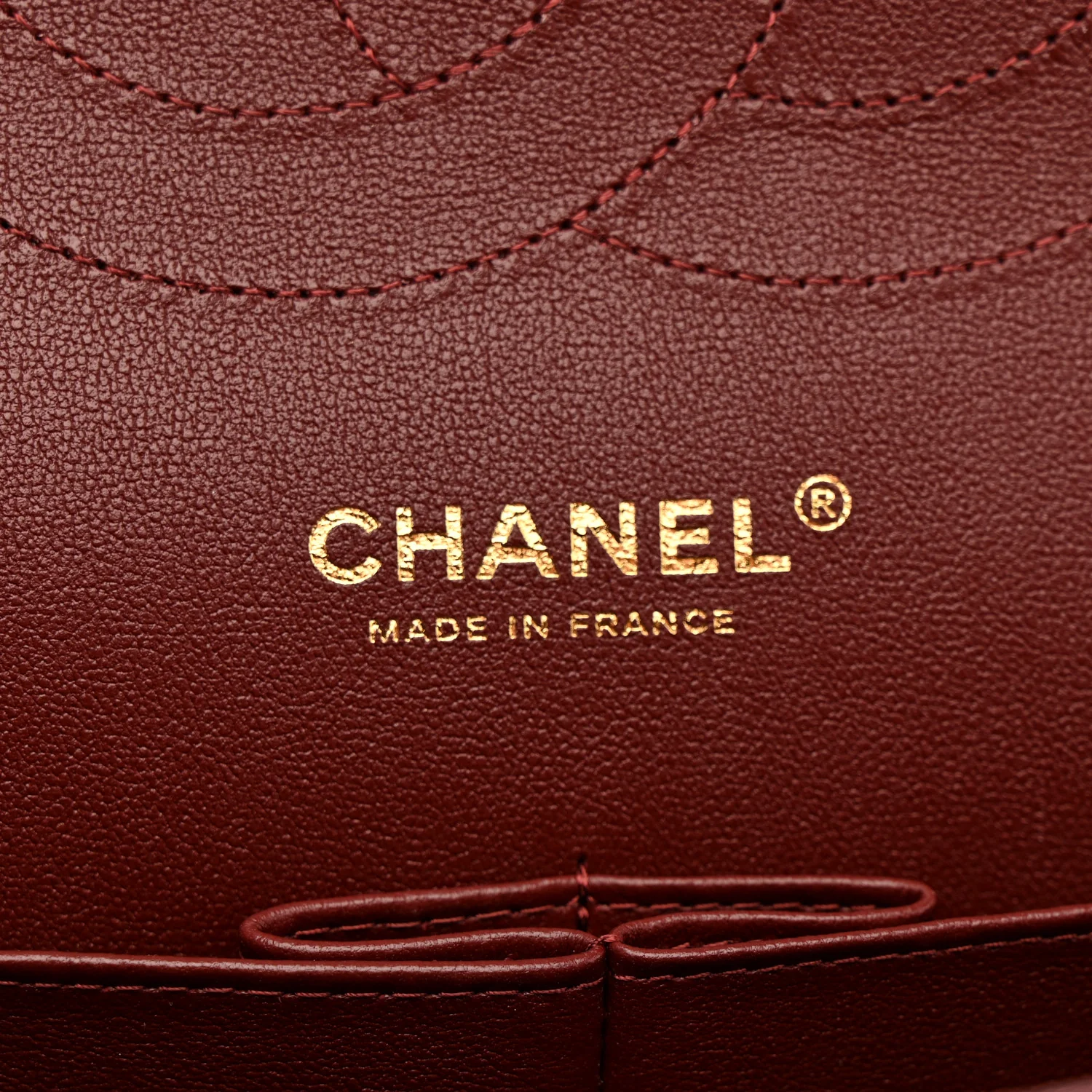 Caviar Quilted Jumbo Double Flap Burgundy - Image 10