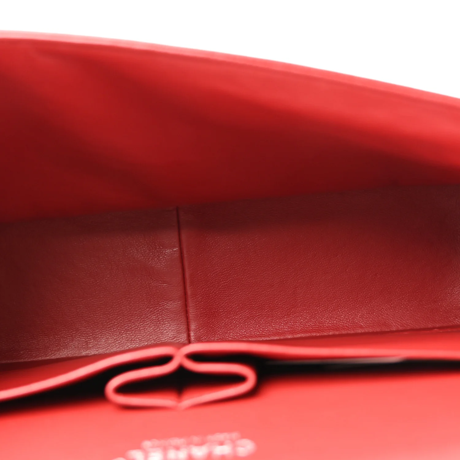 Caviar Quilted Jumbo Double Flap Dark Red - Image 11