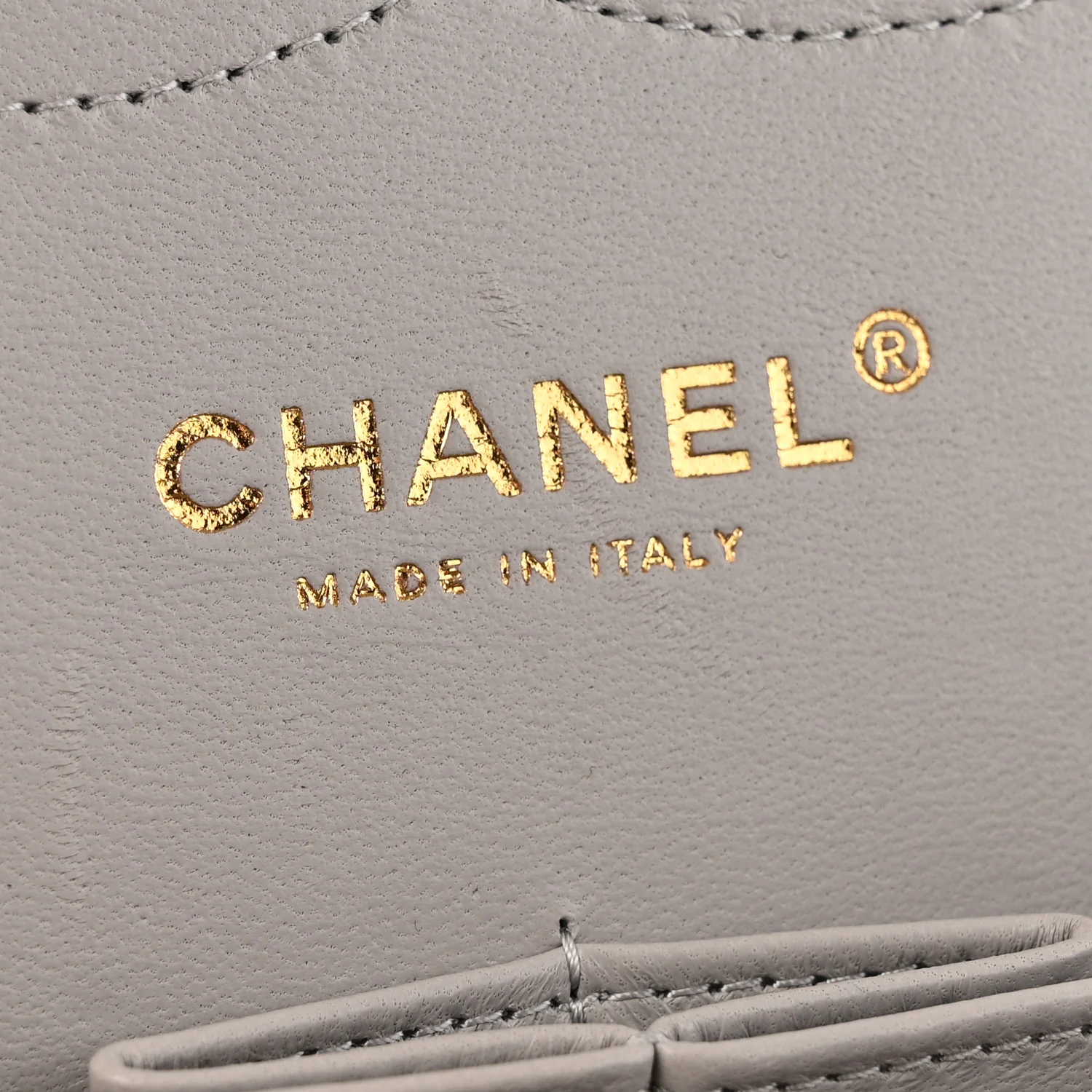 Caviar Quilted Jumbo Double Flap Grey - Image 6