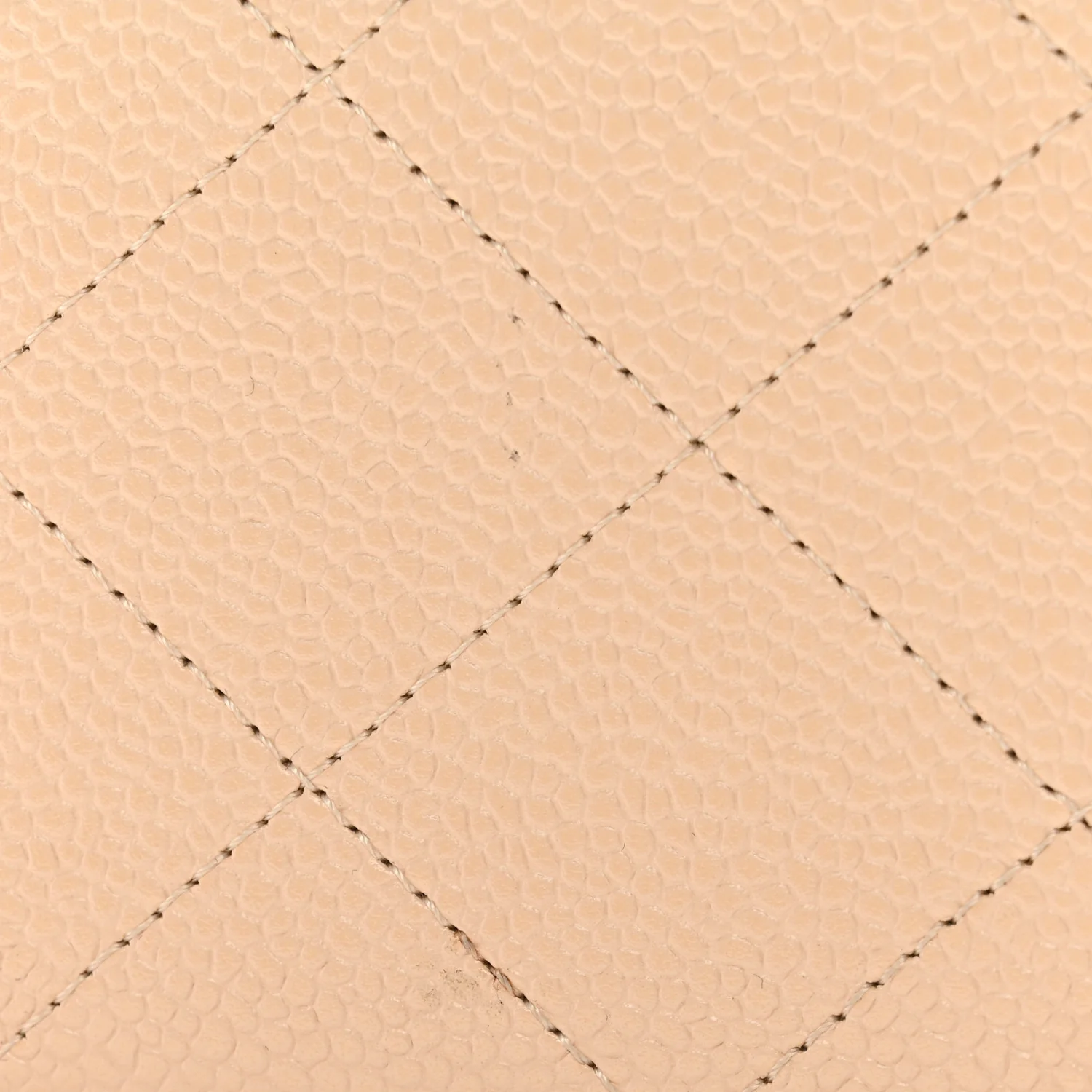 Caviar Quilted Jumbo Double Flap Light Beige - Image 11