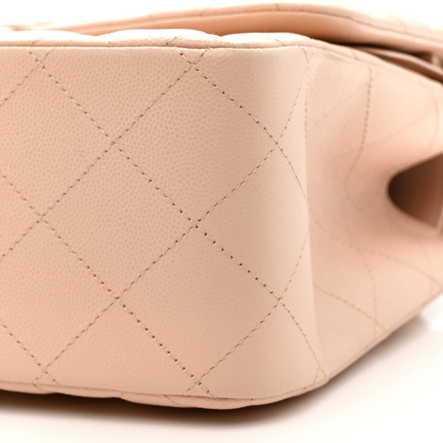 Caviar Quilted Jumbo Double Flap Light Pink - Image 10