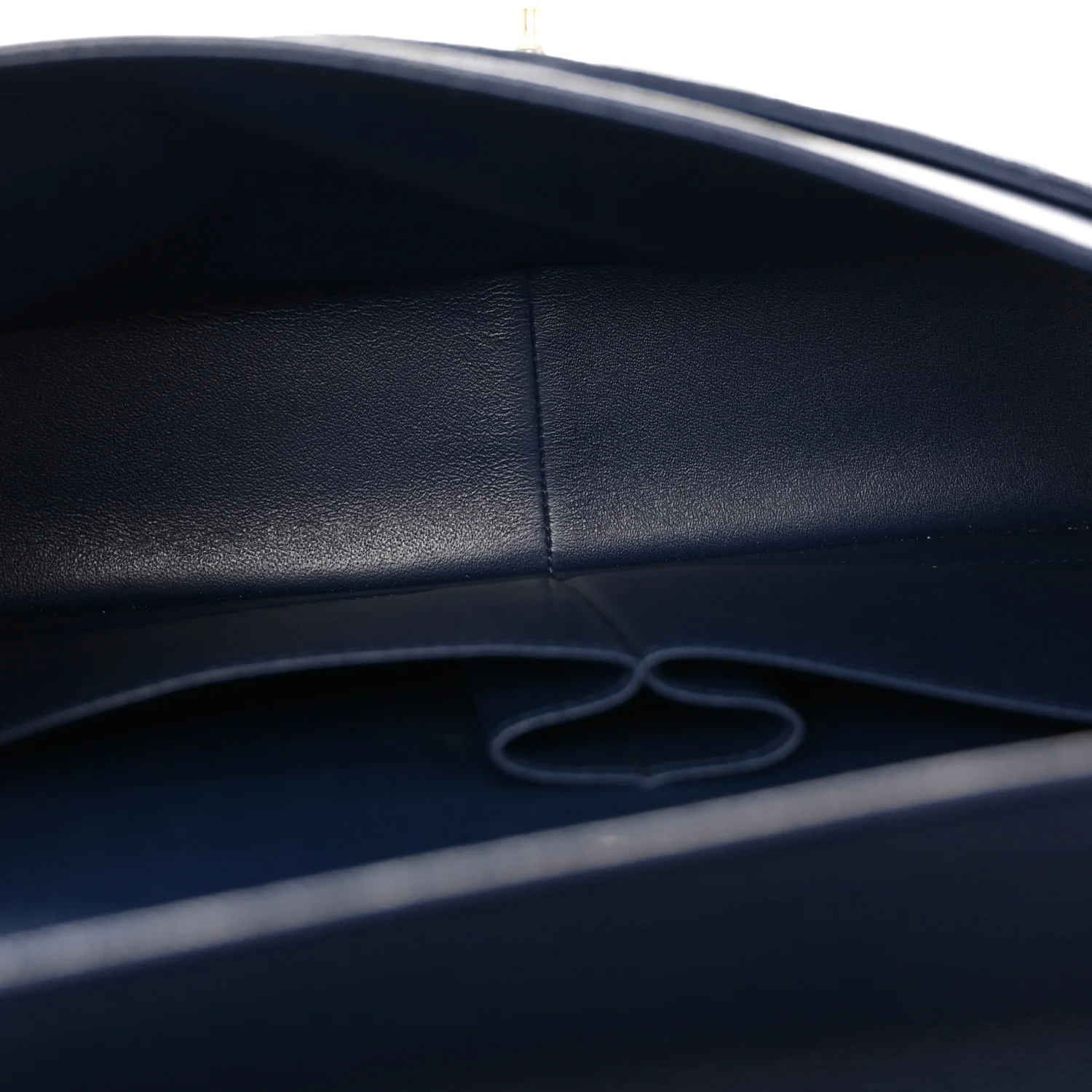 Caviar Quilted Jumbo Double Flap Navy Blue - Image 5