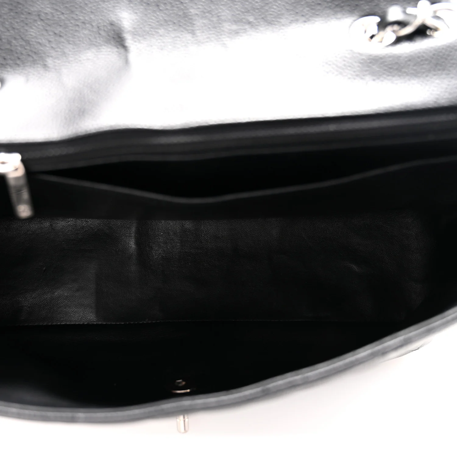 Caviar Quilted Jumbo Single Flap Black - Image 5