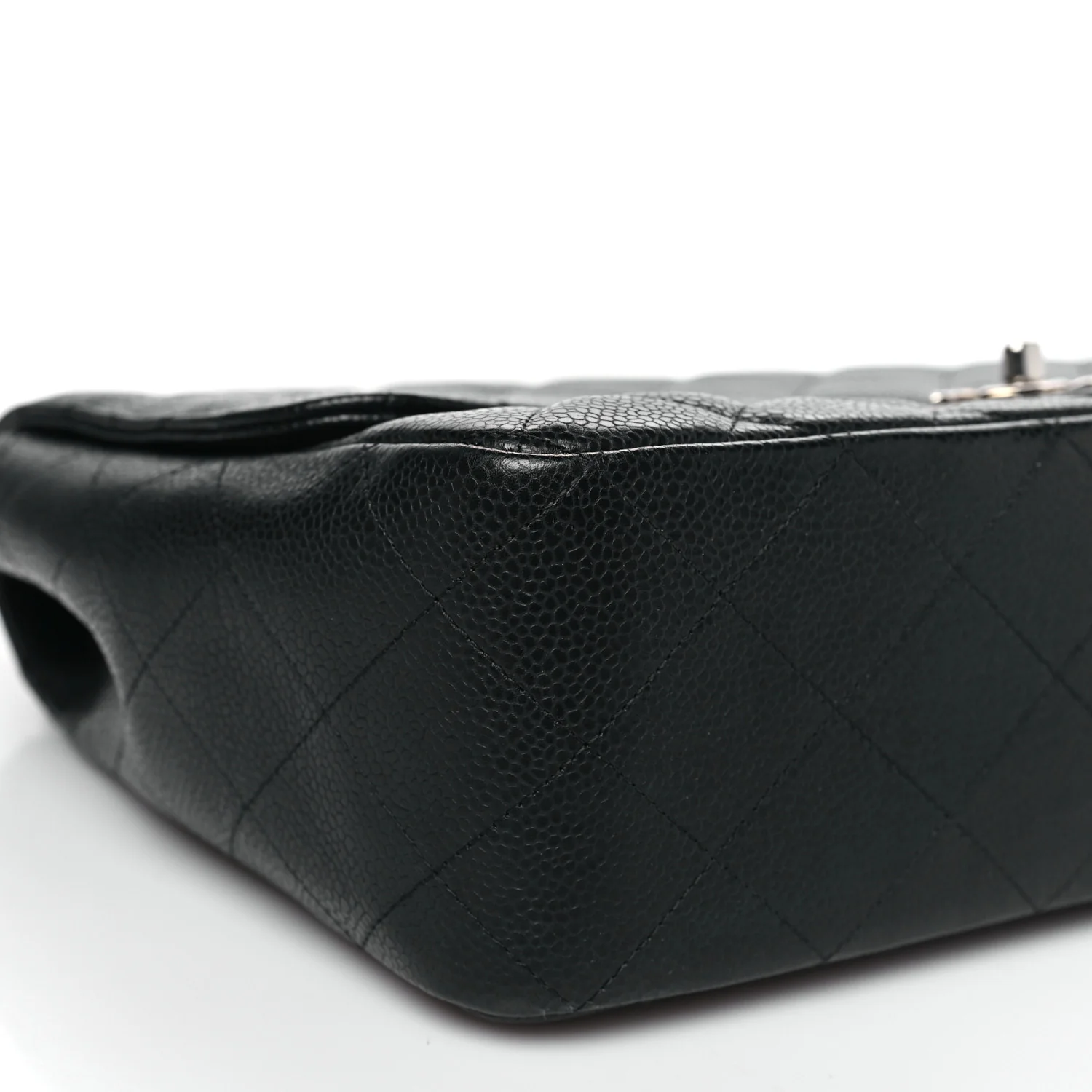 Caviar Quilted Jumbo Single Flap Black - Image 9