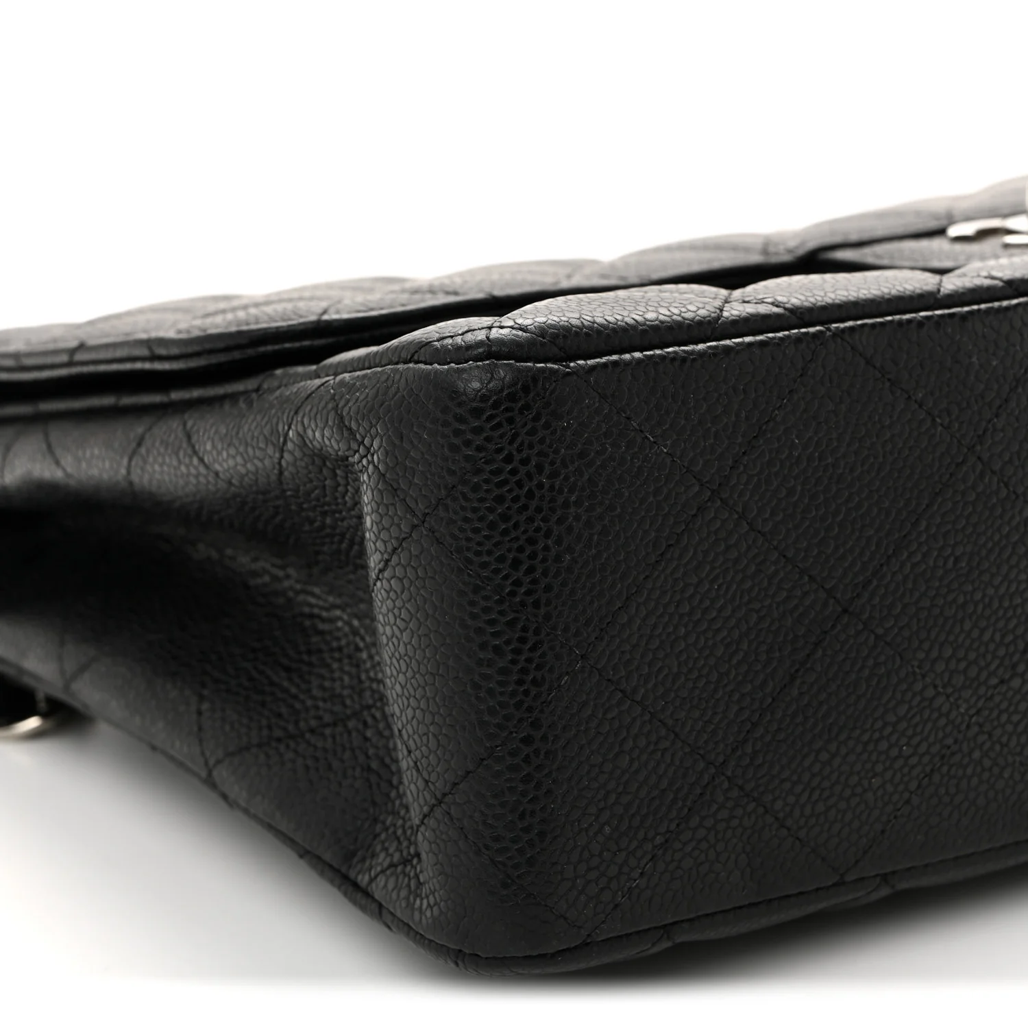 Caviar Quilted Jumbo Single Flap Black - Image 9
