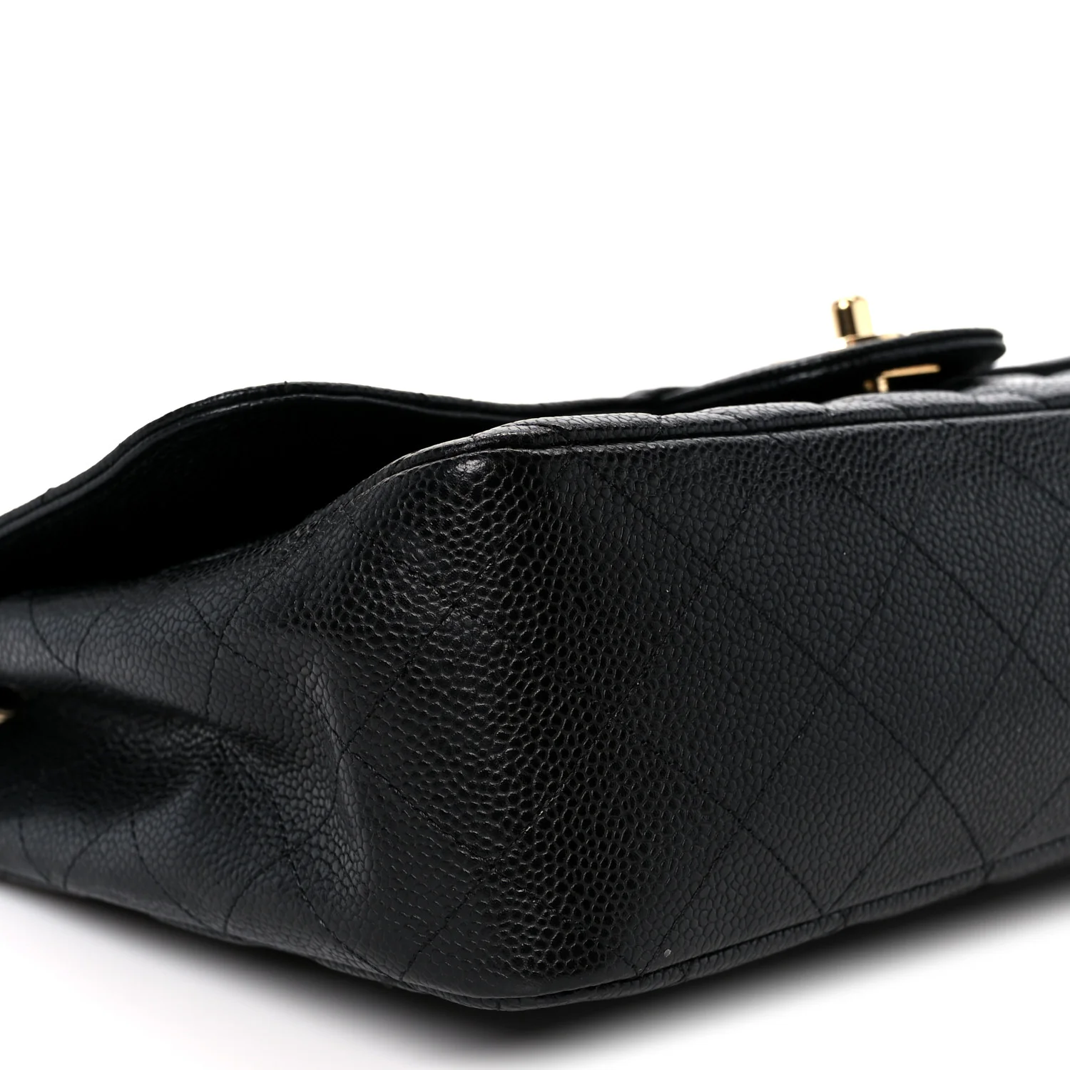 Caviar Quilted Jumbo Single Flap Black - Image 10