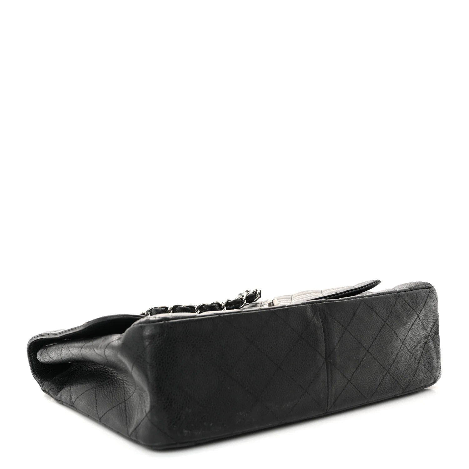 Caviar Quilted Jumbo Single Flap Black - Image 4