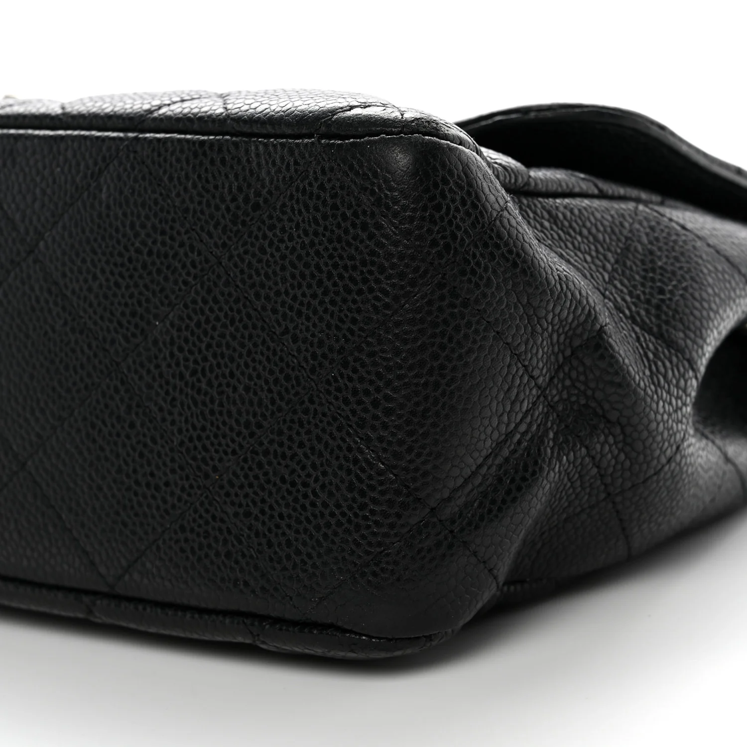 Caviar Quilted Jumbo Single Flap Black - Image 9